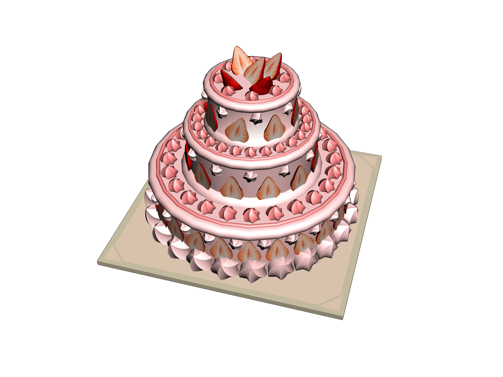 케이크-딸기 케이크-딸기