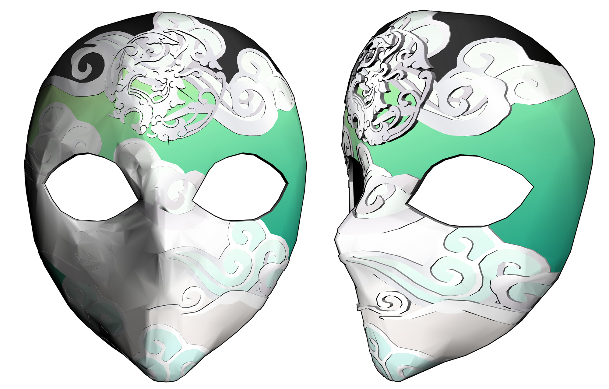 동양풍 가면 Oriental style mask A-26-3 동양풍 가면 Oriental style mask A-26-3