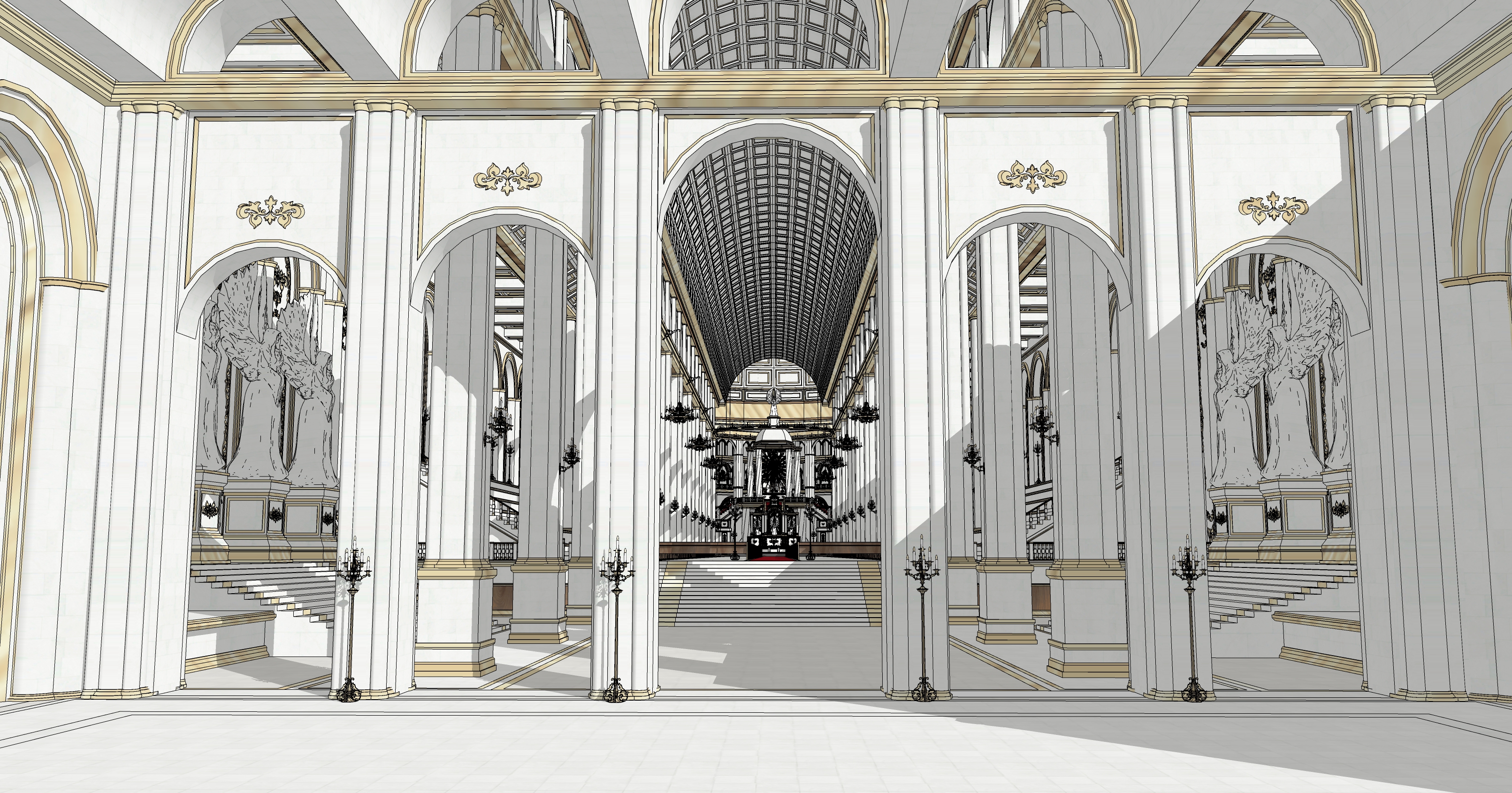 신전 실내 Temple interior-1