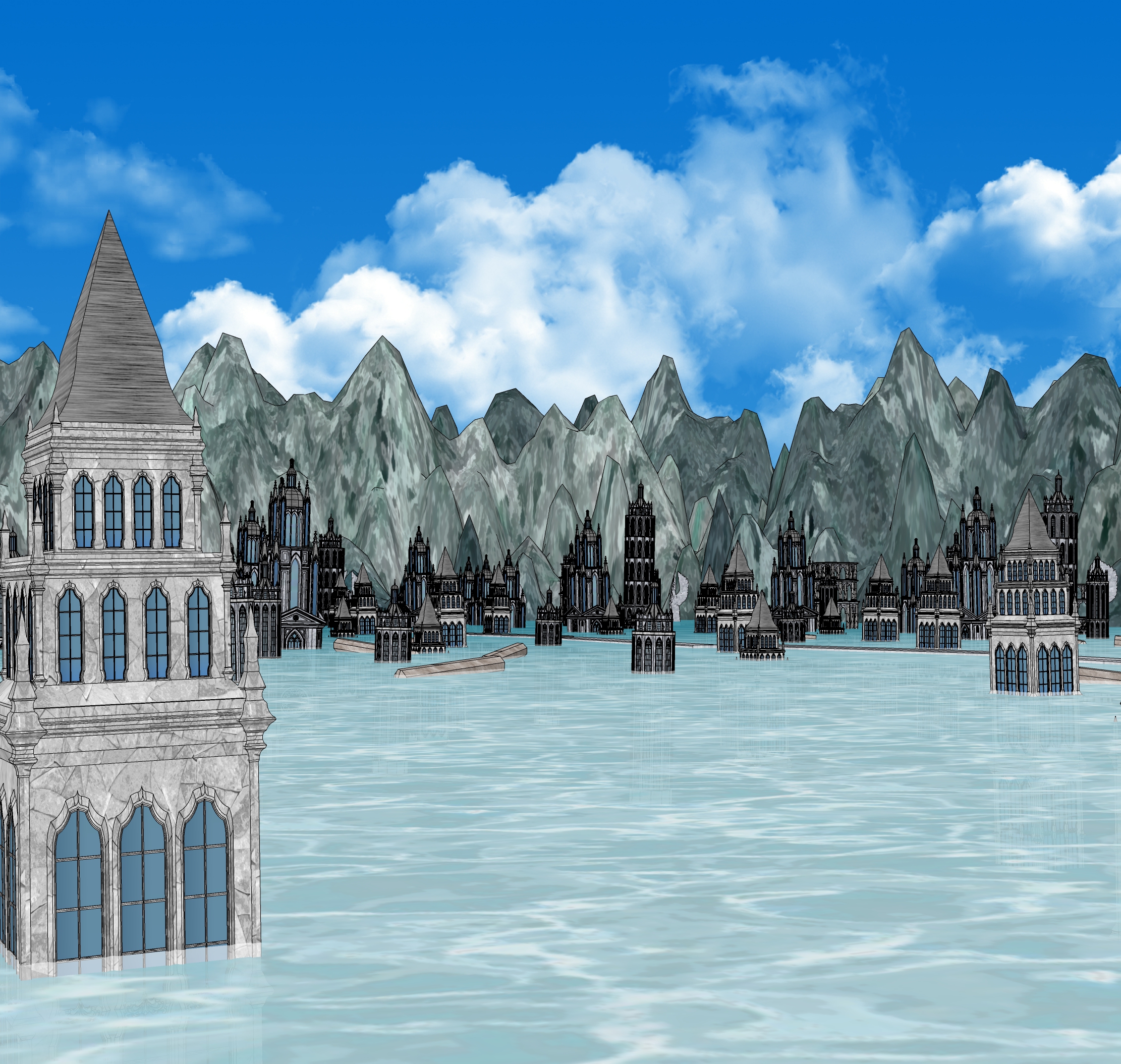 물에 잠긴 도시-submerged city-5