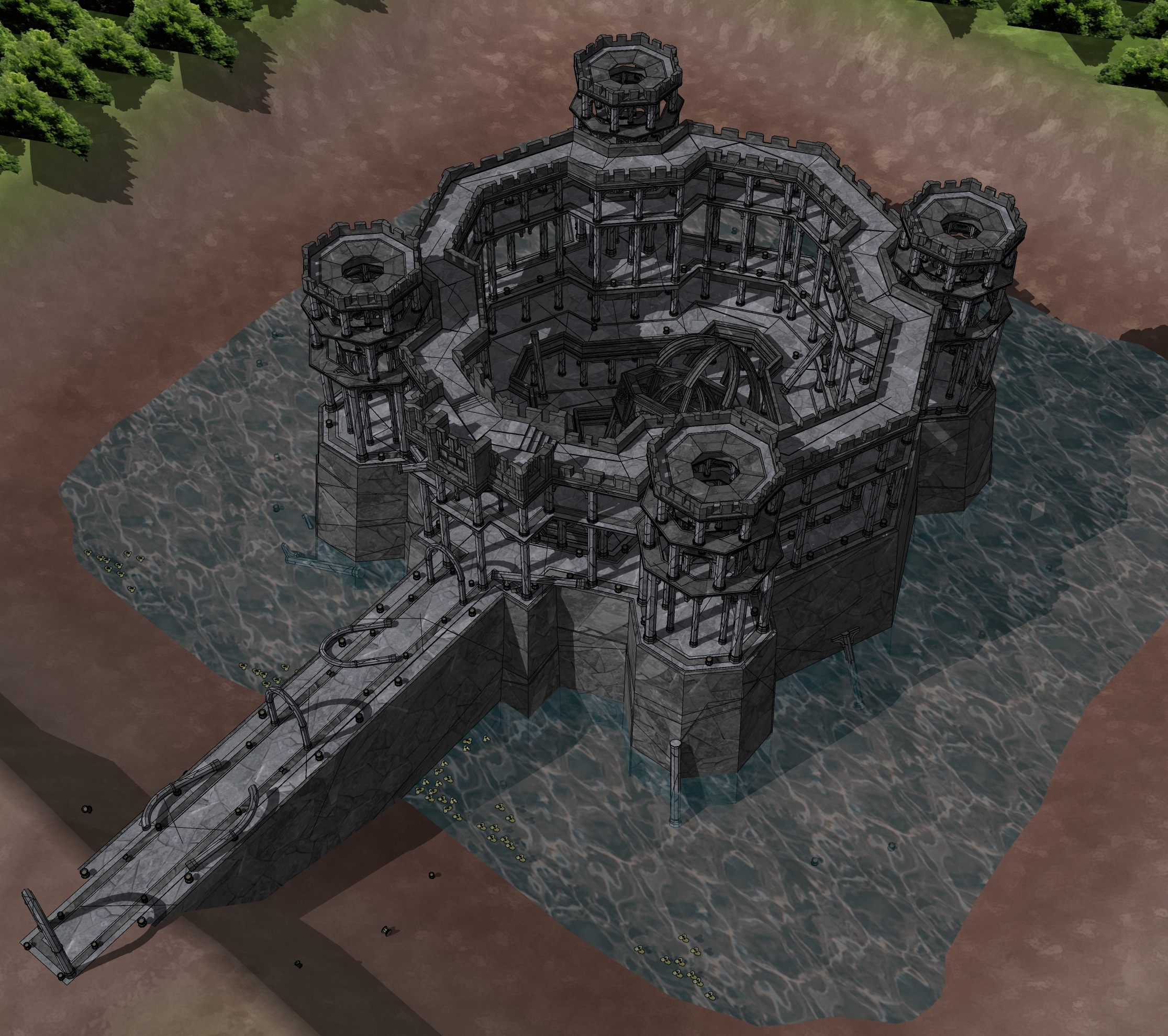 물가 유적 폐허-5