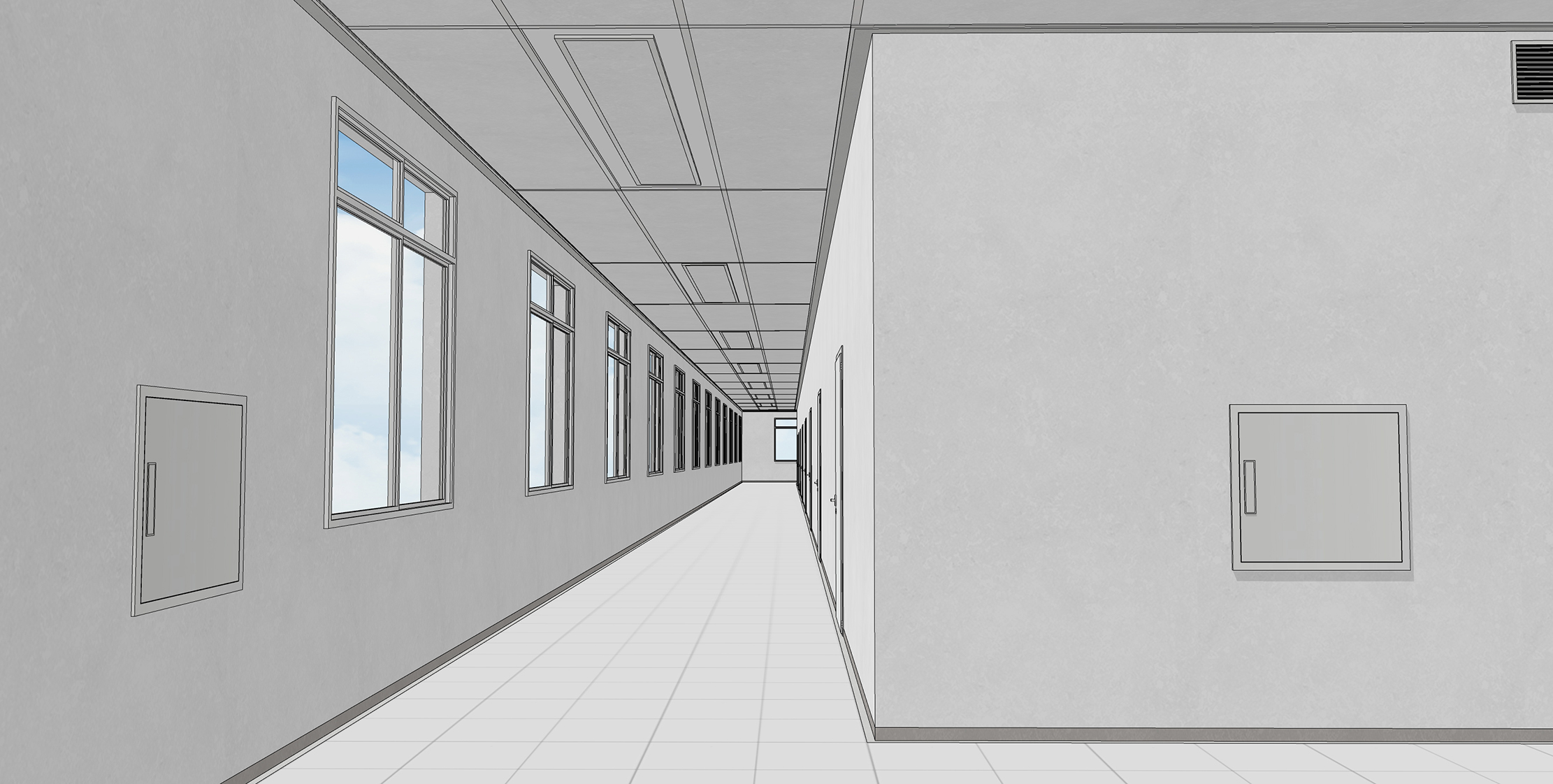 사무실 복도 Office hallway2-1 사무실 복도 Office hallway2-1