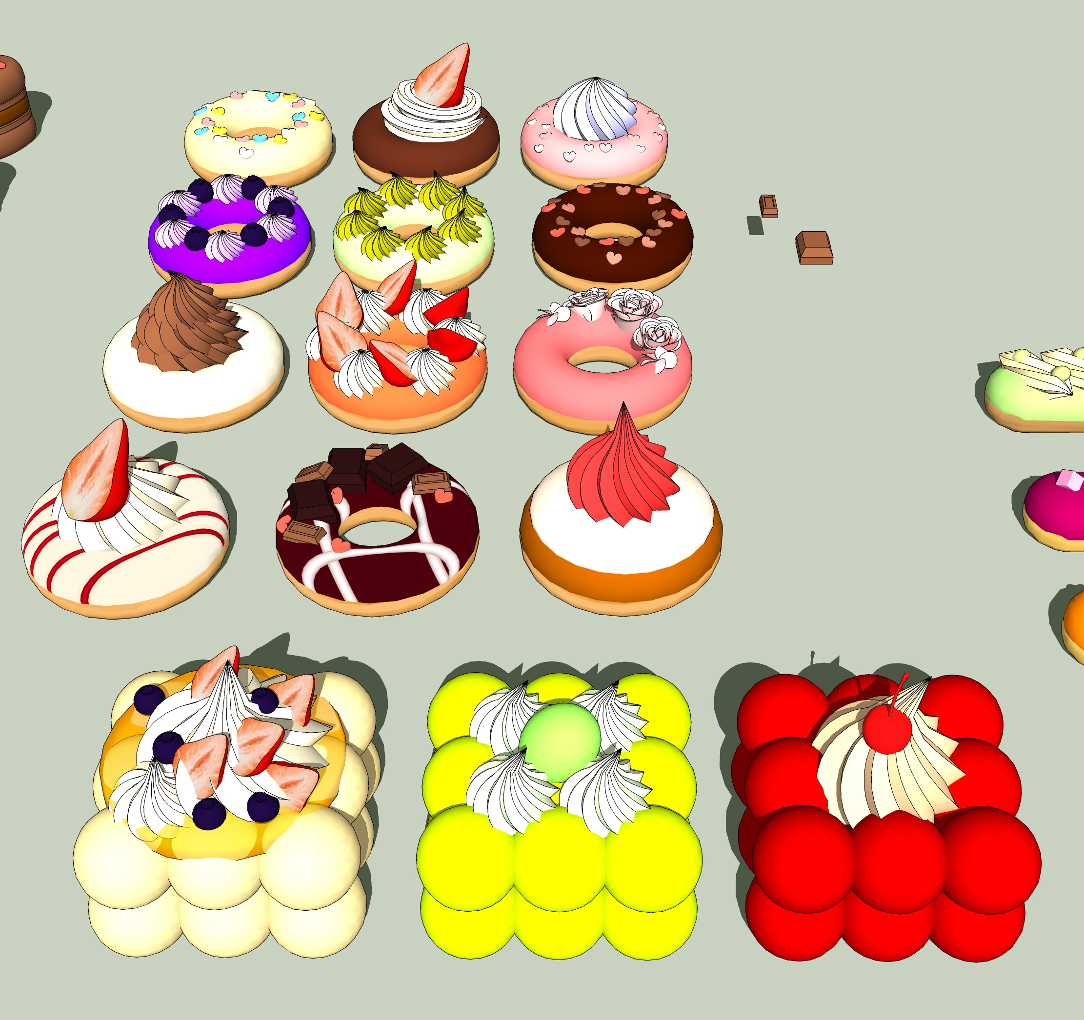 Dessert Shop Set - Dessert Asset-3 Dessert Shop Set - Dessert Asset-3