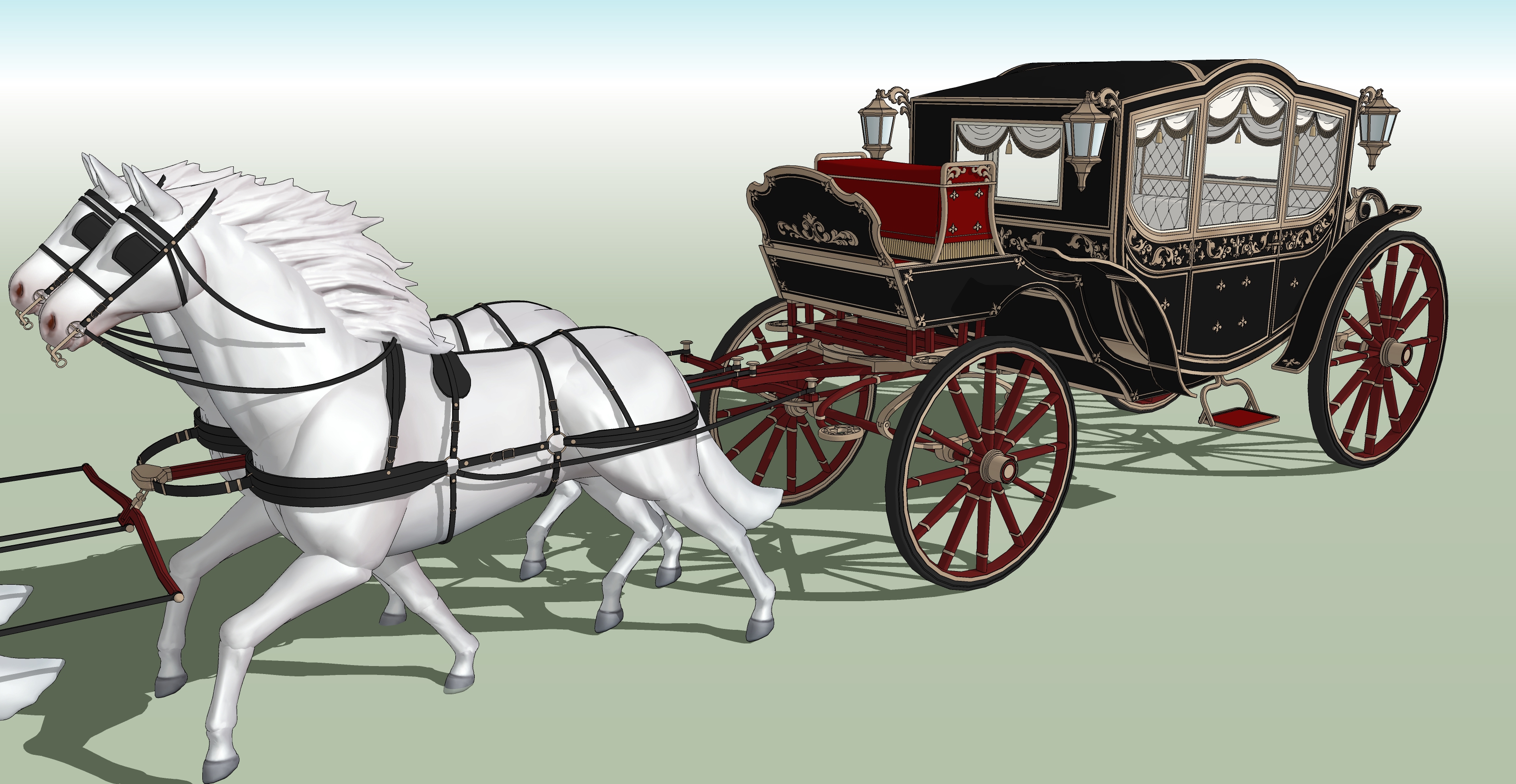 귀족마차 검은색 Noble Carriage black-2 귀족마차 검은색 Noble Carriage black-2