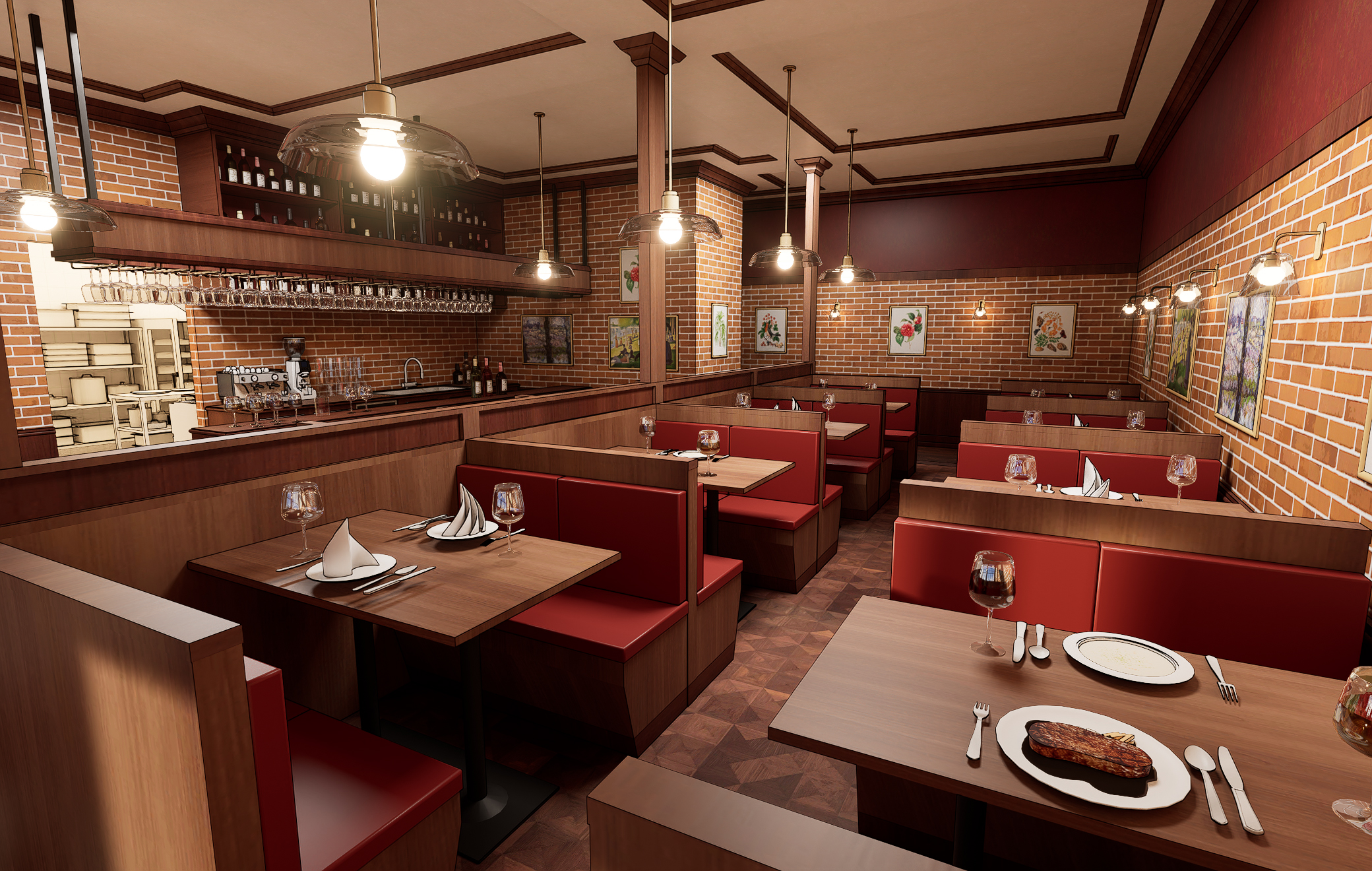 레스토랑 렌더2 레스토랑 렌더2