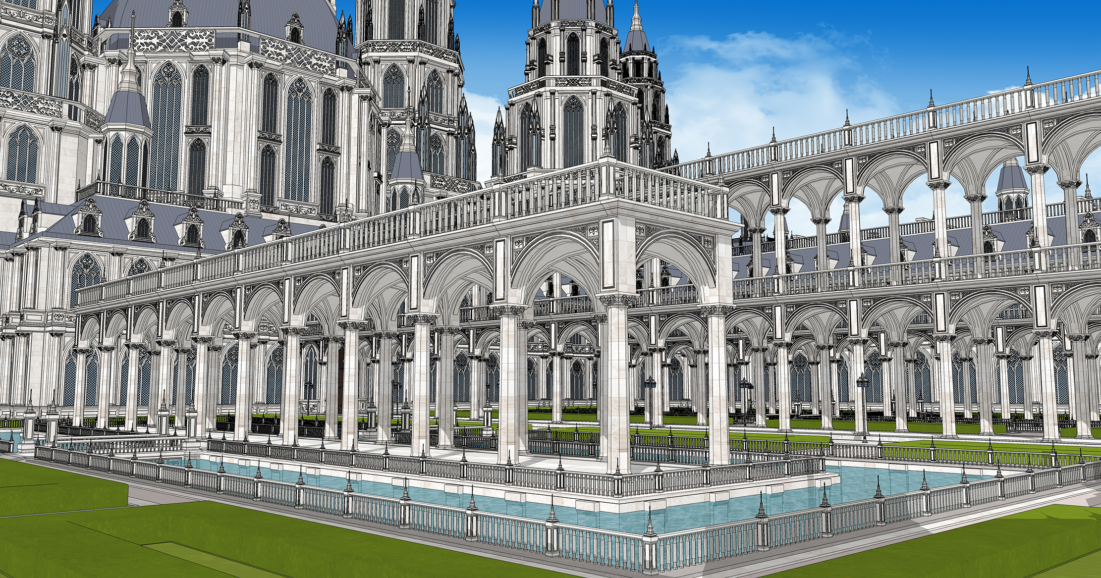 중세 판타지 건물 Medieval fantasy building-8