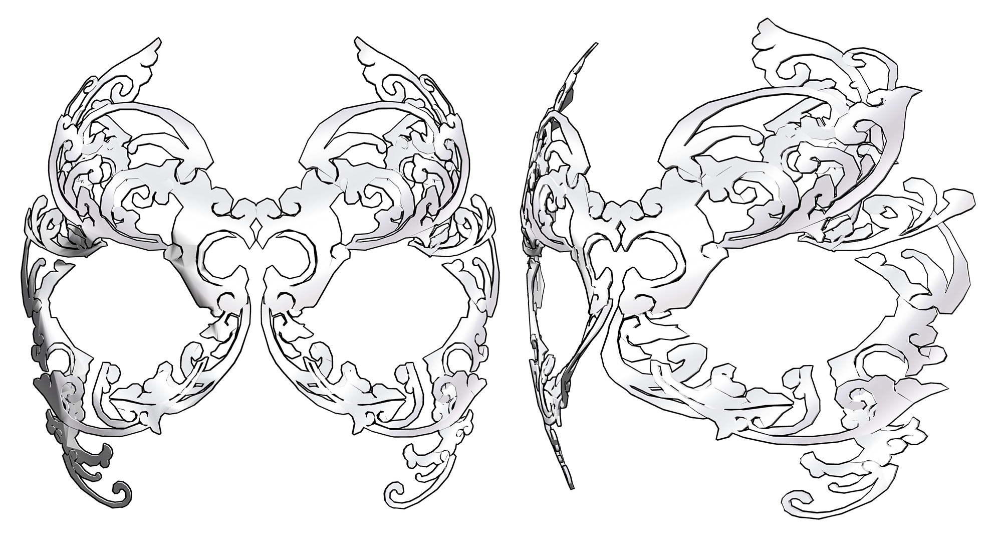 동양풍 가면 Oriental style mask A-2-3 동양풍 가면 Oriental style mask A-2-3