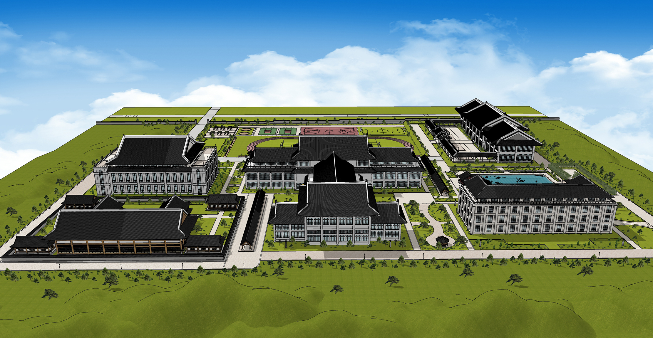 학교 동양풍학교Oriental-style school-38