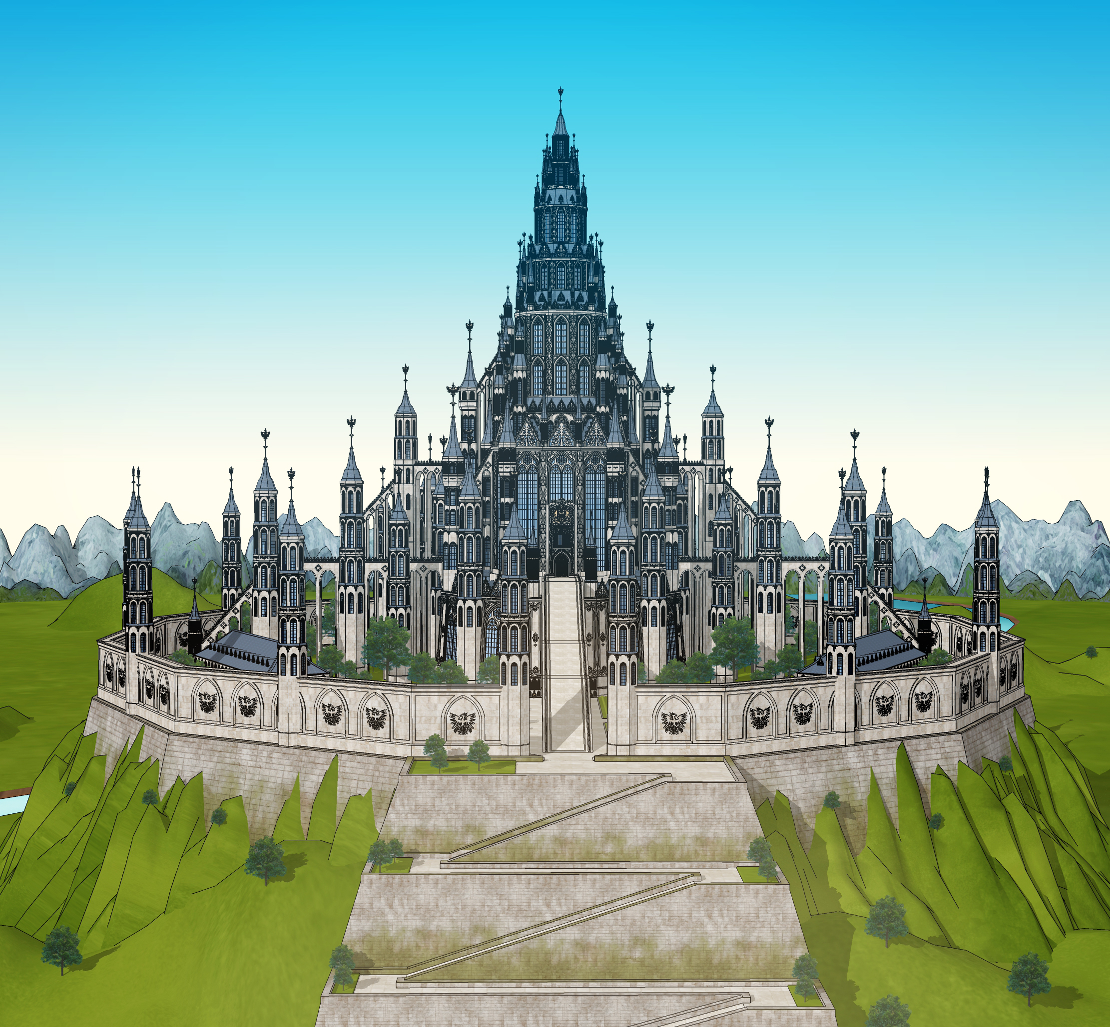 판타지성fantasy castle 보정