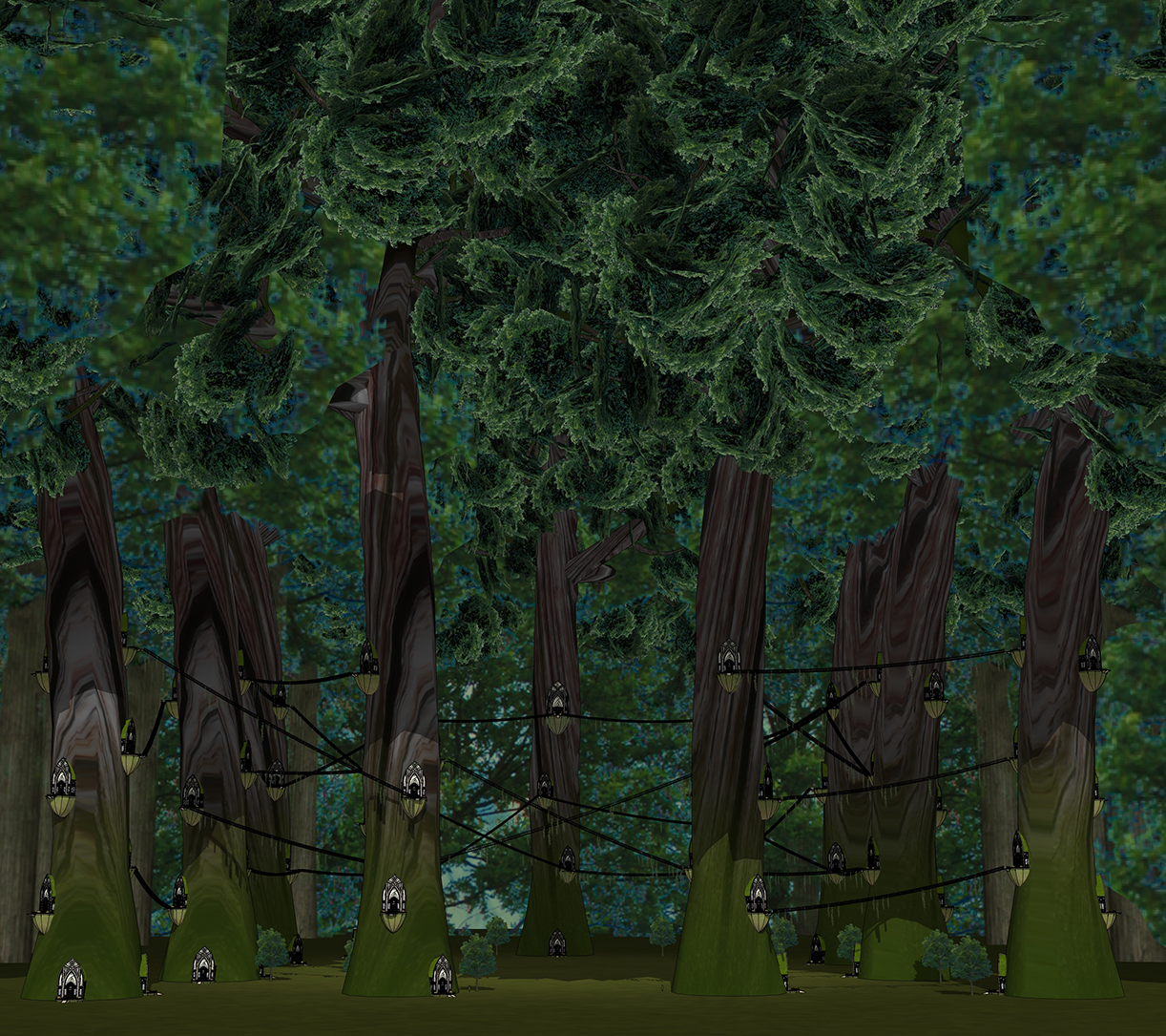 엘프 나무 마을2-1 엘프 나무 마을2-1