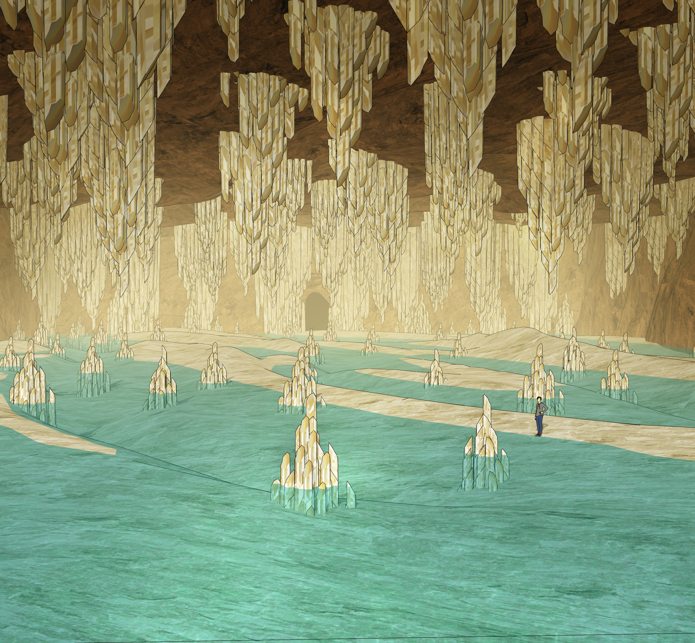 종유석 광산stalactite mine-1보정