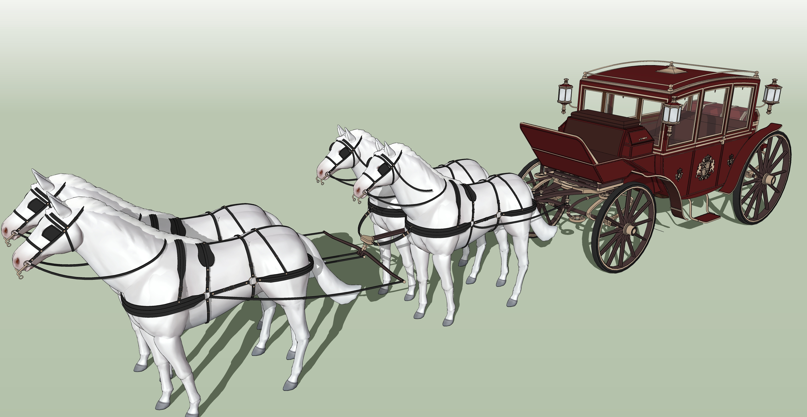기사단 마차 적색 Knights' carriage red-4 기사단 마차 적색 Knights' carriage red-4