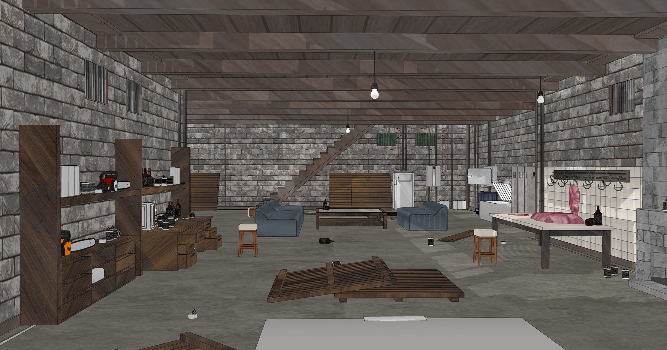 호수 별장 나무버젼 Lake Cottage Wooden Version-4 호수 별장 나무버젼 Lake Cottage Wooden Version-4