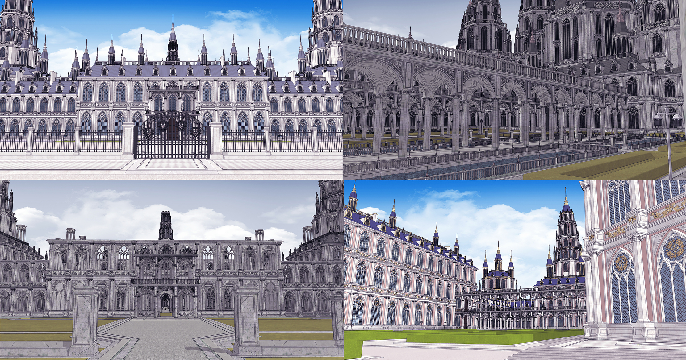 중세 판타지 건물 Medieval fantasy building보정