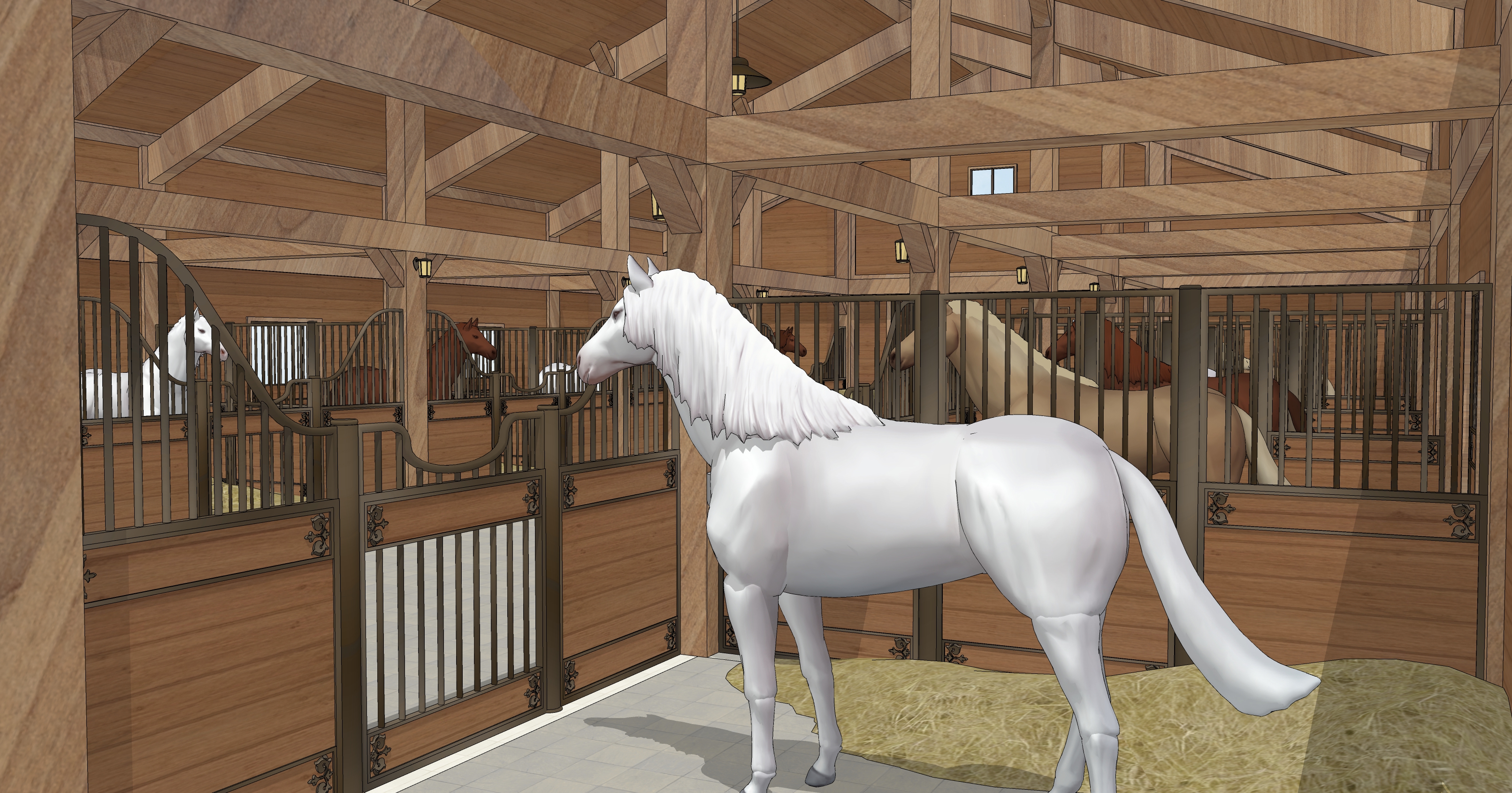 마구간 실내Stable interior-2 마구간 실내Stable interior-2