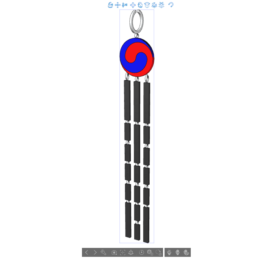 동양풍 귀걸이1