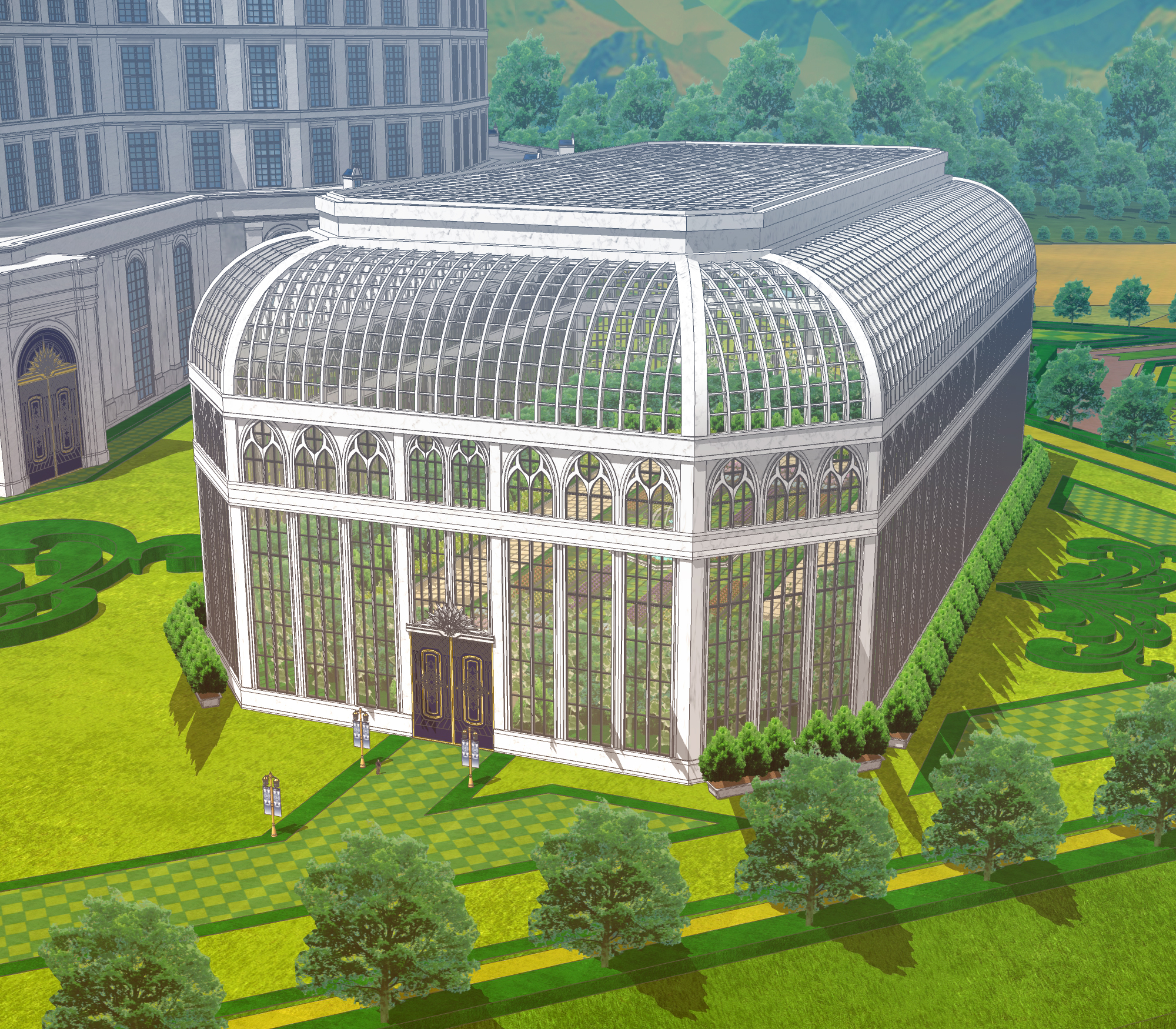 마탑1차 완성 보정 온실