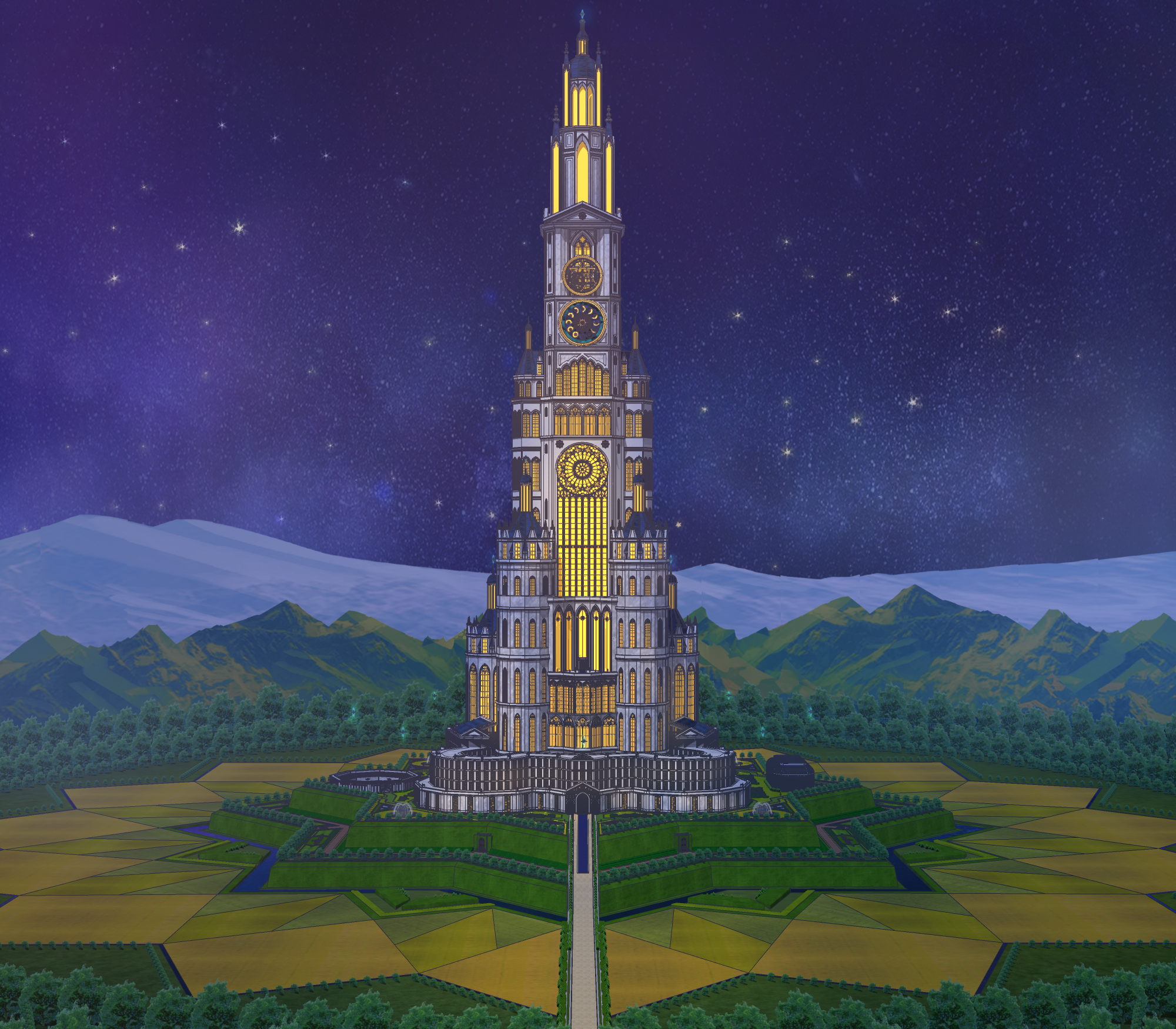 마탑1차 완성 보정 밤 1