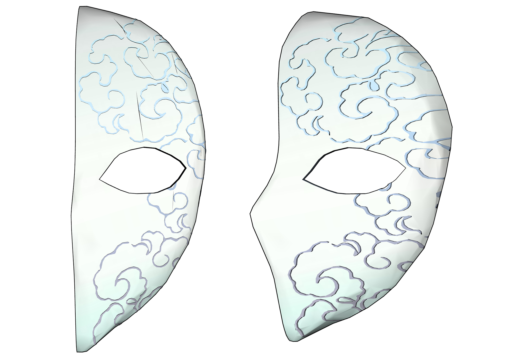 동양풍 가면 Oriental style mask B-19-3 동양풍 가면 Oriental style mask B-19-3