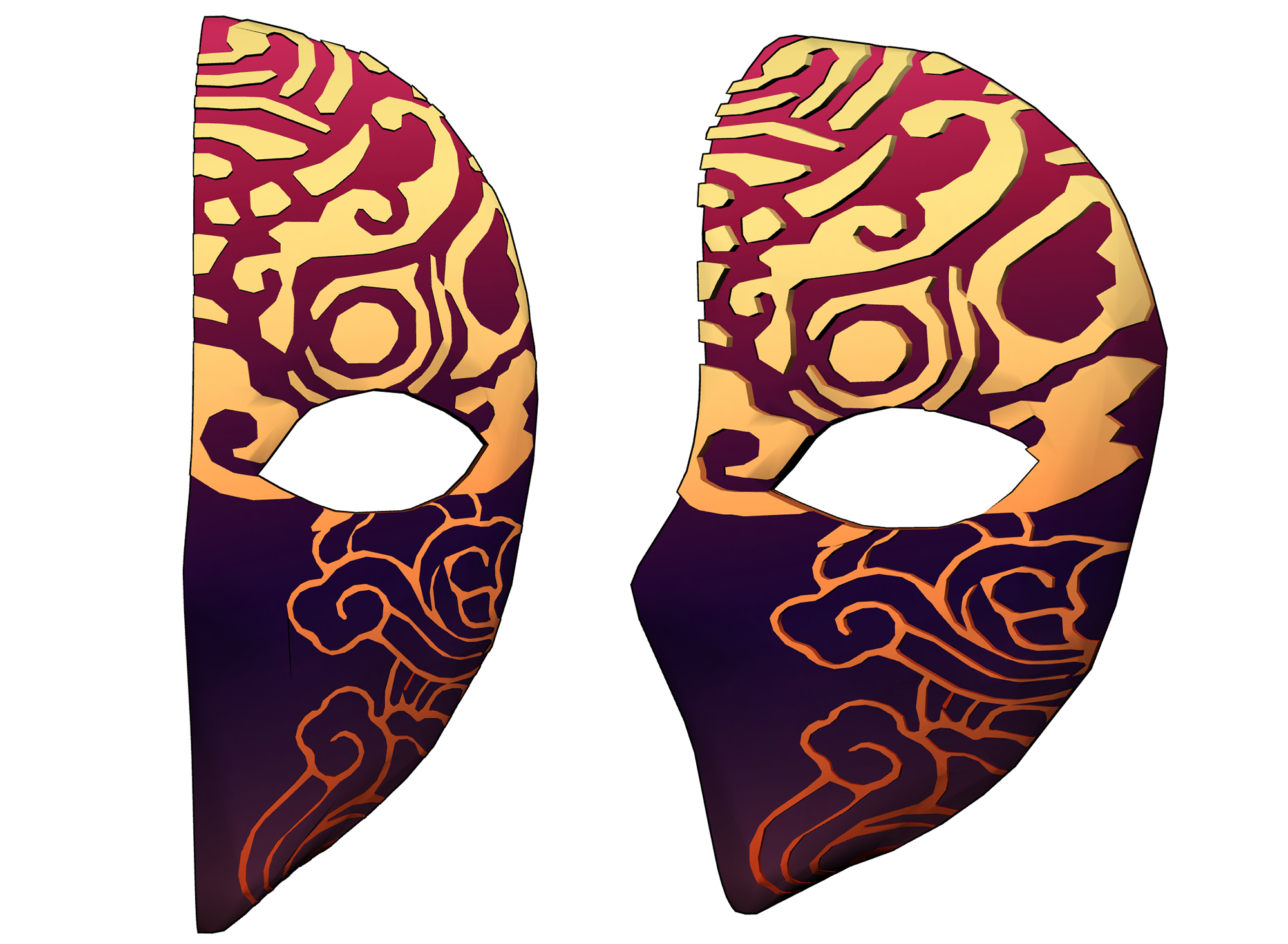 동양풍 가면 Oriental style mask B-20-3 동양풍 가면 Oriental style mask B-20-3