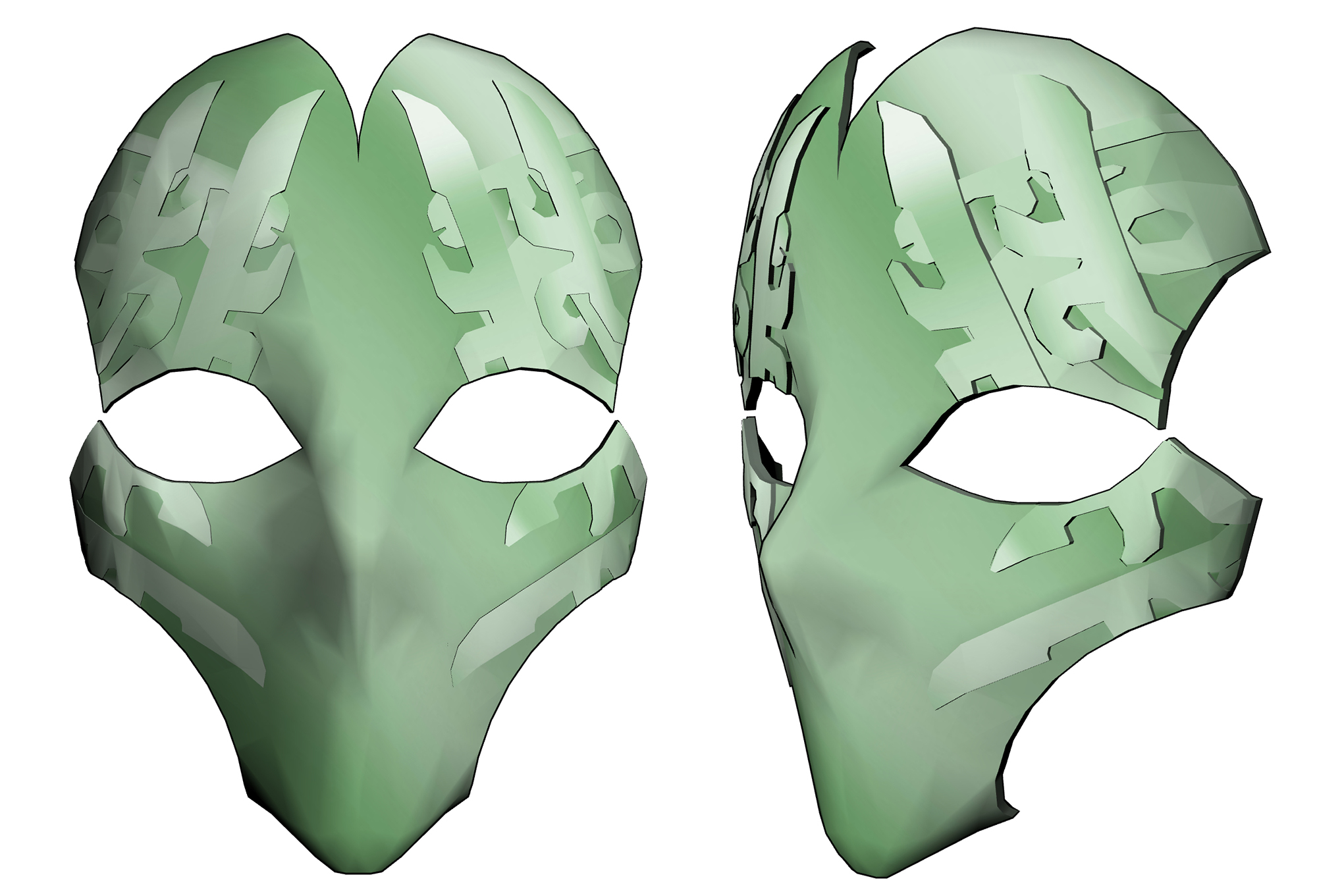 동양풍 가면 Oriental style mask B-32-3 동양풍 가면 Oriental style mask B-32-3