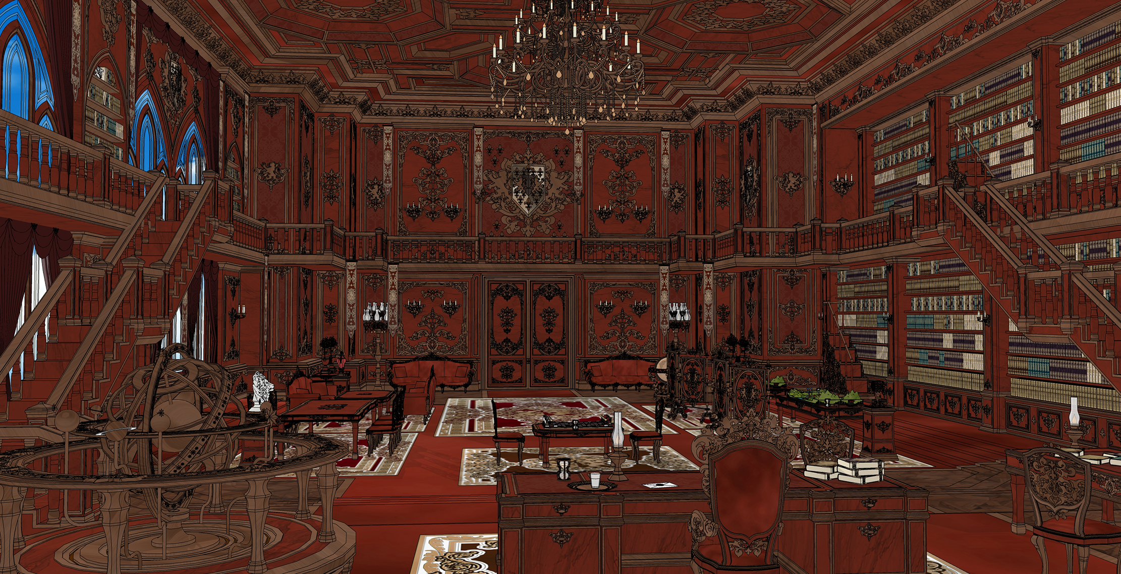 백작의 집무실Count's office-3 백작의 집무실Count's office-3