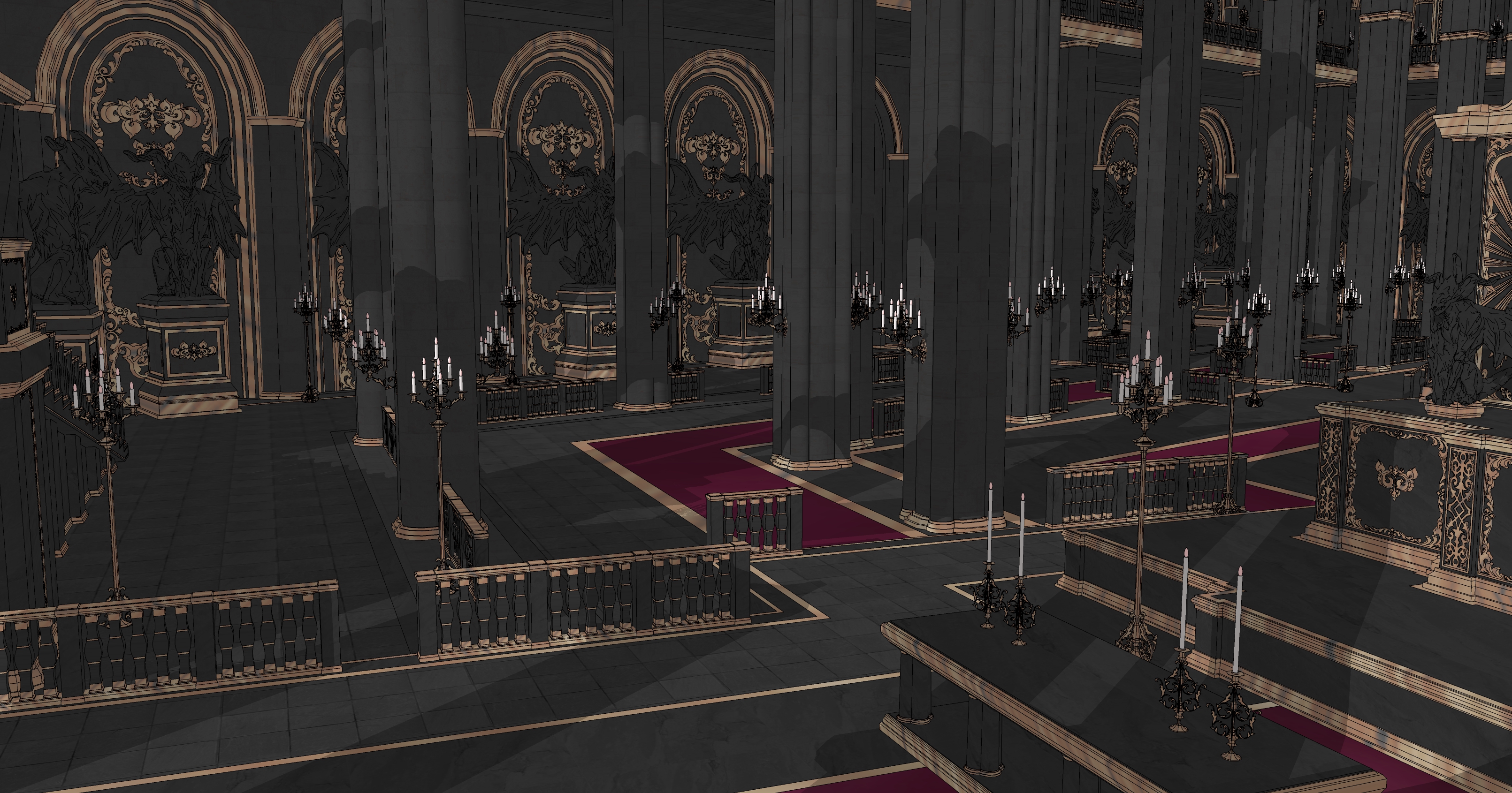 마족 신전 실내 Demon Temple Interior-6