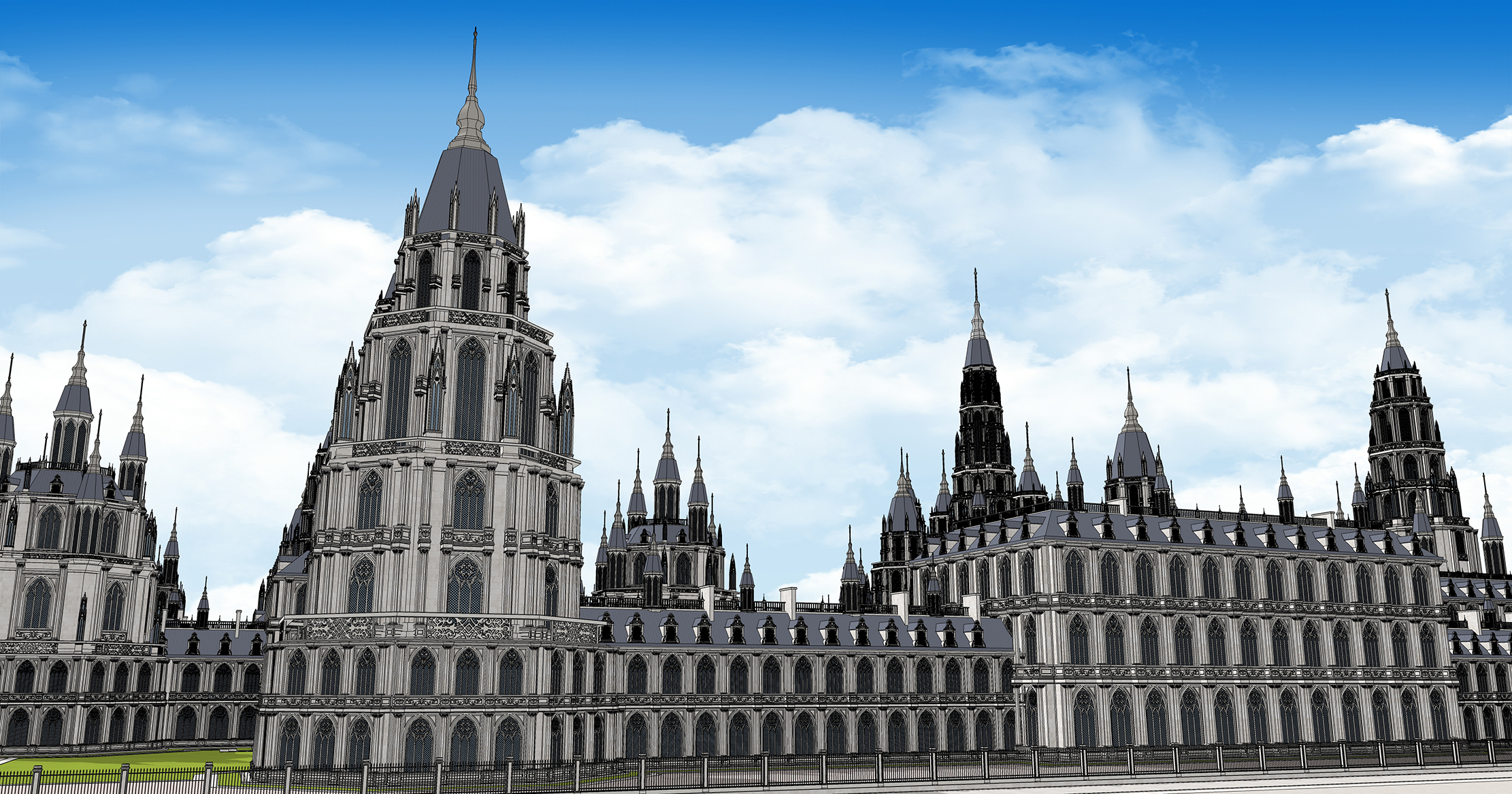 중세 판타지 건물 Medieval fantasy building-13