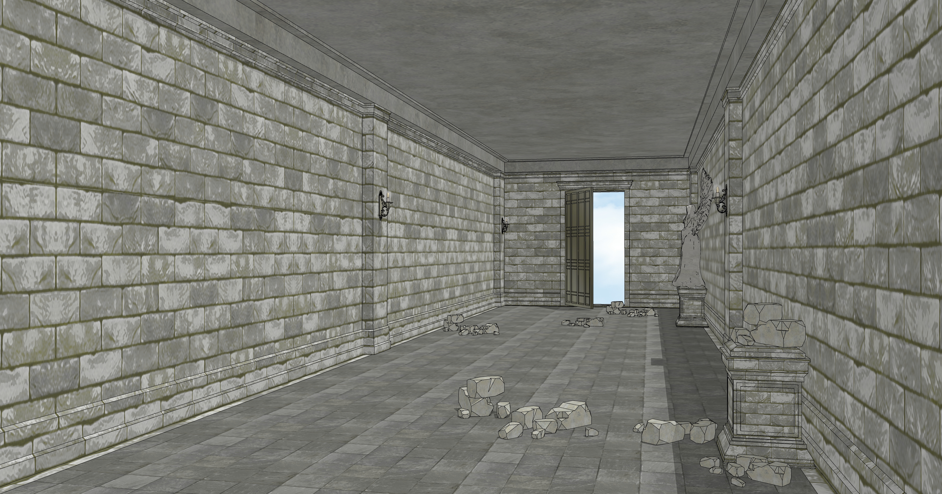 신전 감옥 폐허 Temple Prison Ruins-11