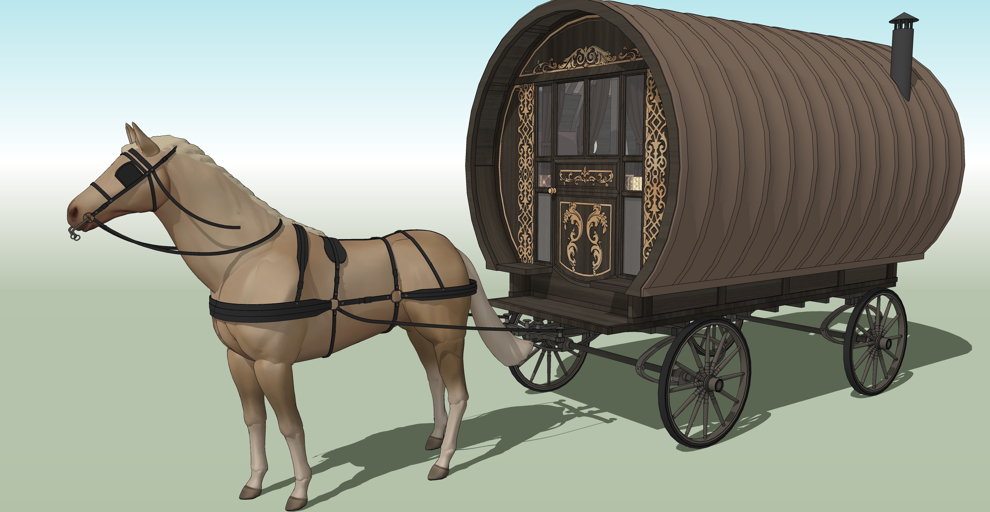집시마차 검은색 Gypsy wagon black-1 집시마차 검은색 Gypsy wagon black-1