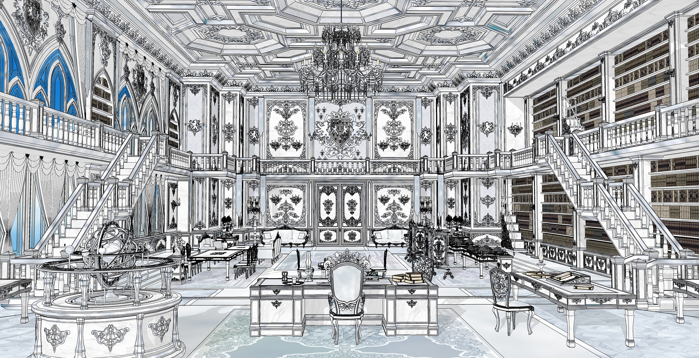 하얀 집무실white office-3 하얀 집무실white office-3