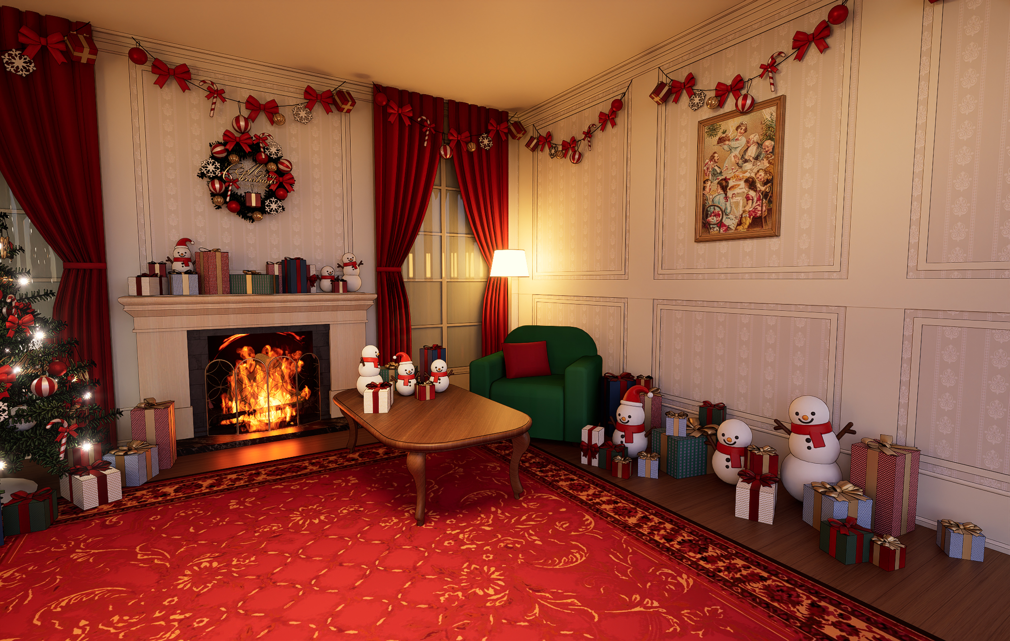 크리스마스 트리 렌더-2