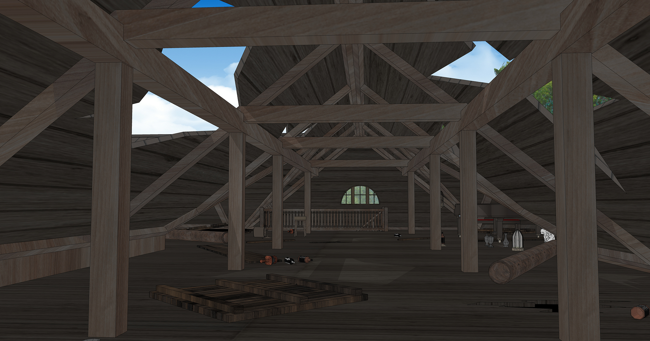 호수 별장 폐허 버젼 Lake Cottage Ruins Version-5 호수 별장 폐허 버젼 Lake Cottage Ruins Version-5