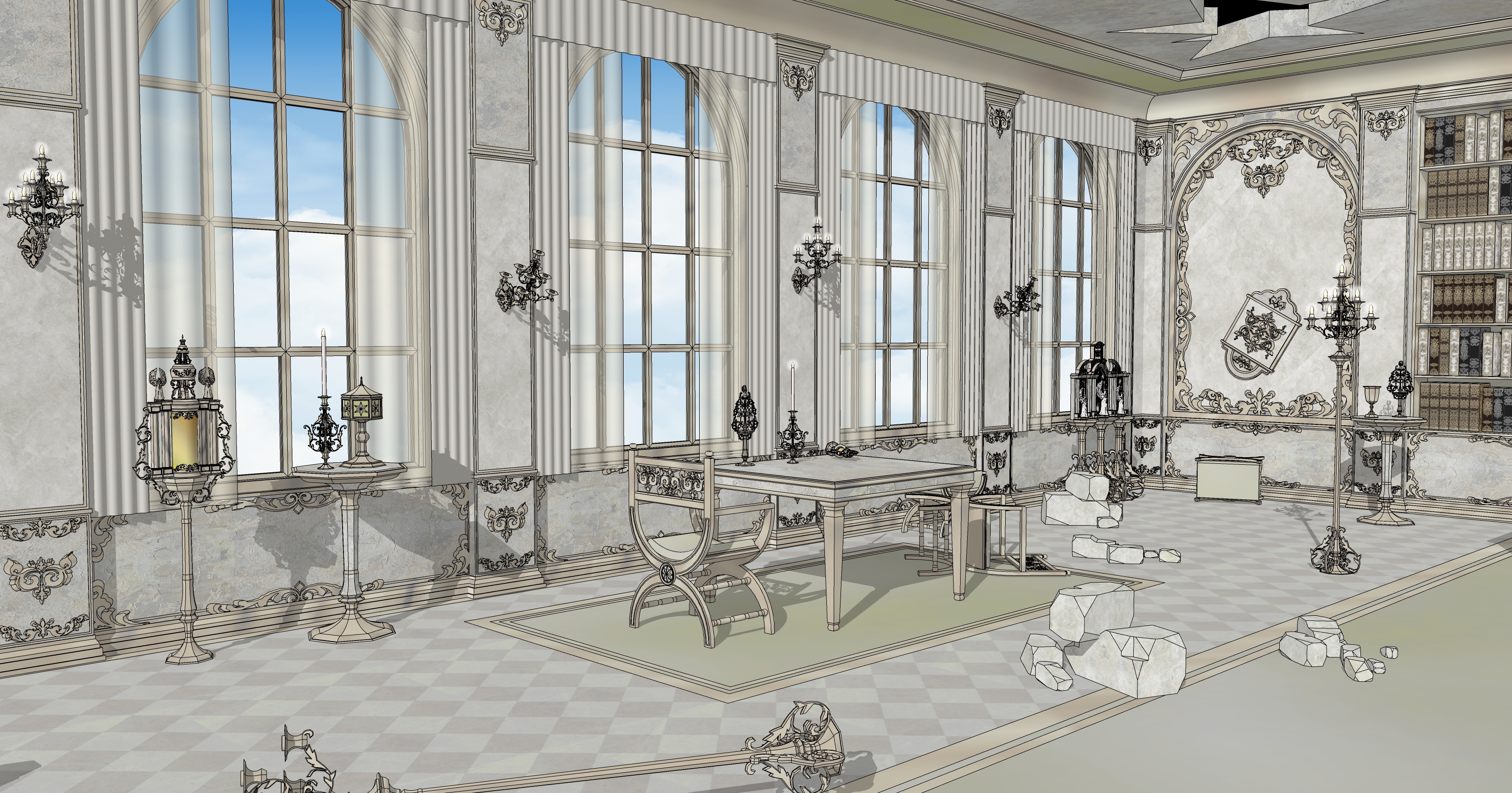 대사제의 집무실 폐허 Ruins of the High Priest's Office-8