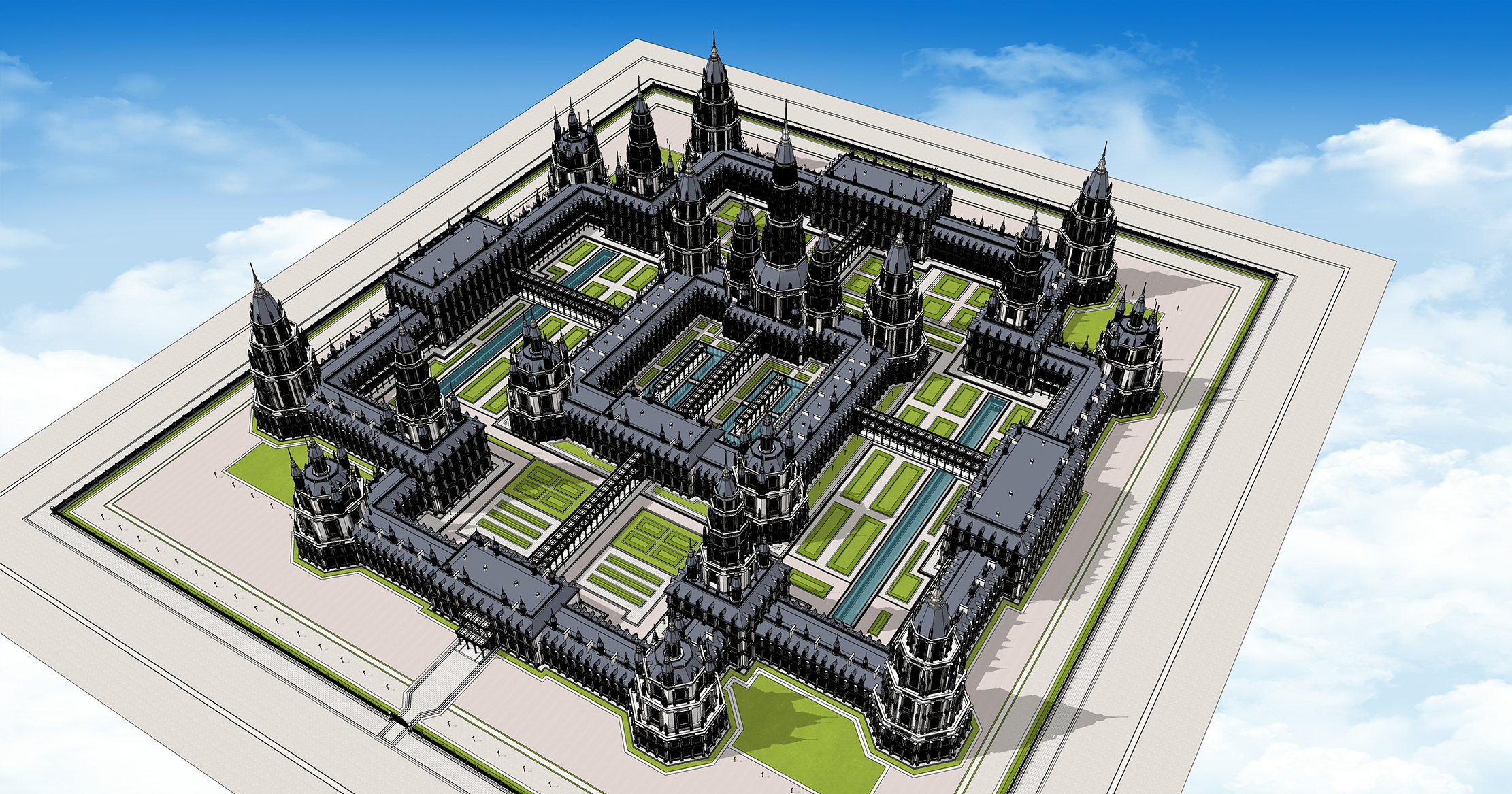 중세 판타지 건물 Medieval fantasy building-15