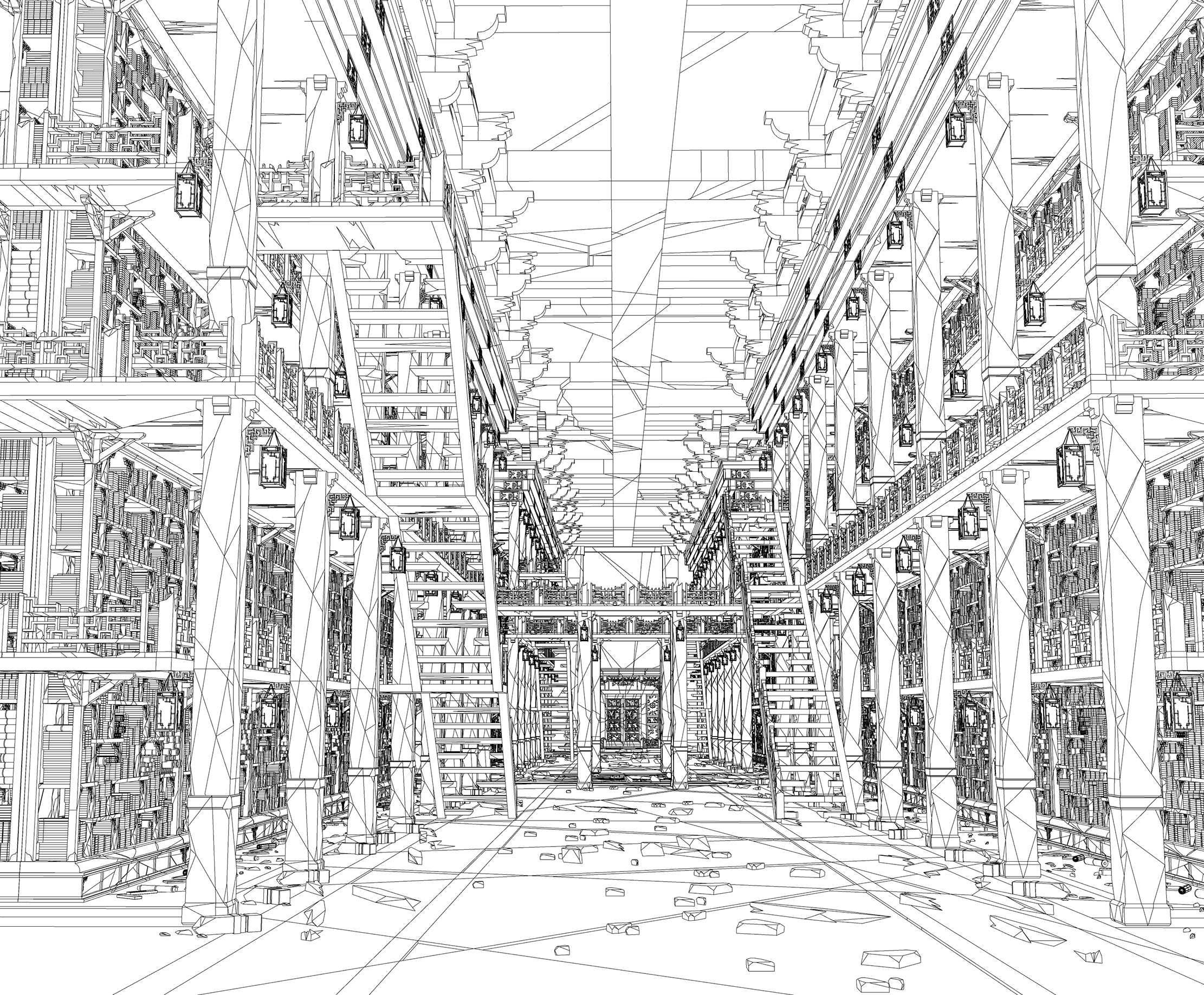 비급서고 폐허 Secret library ruin ver3-라인-1