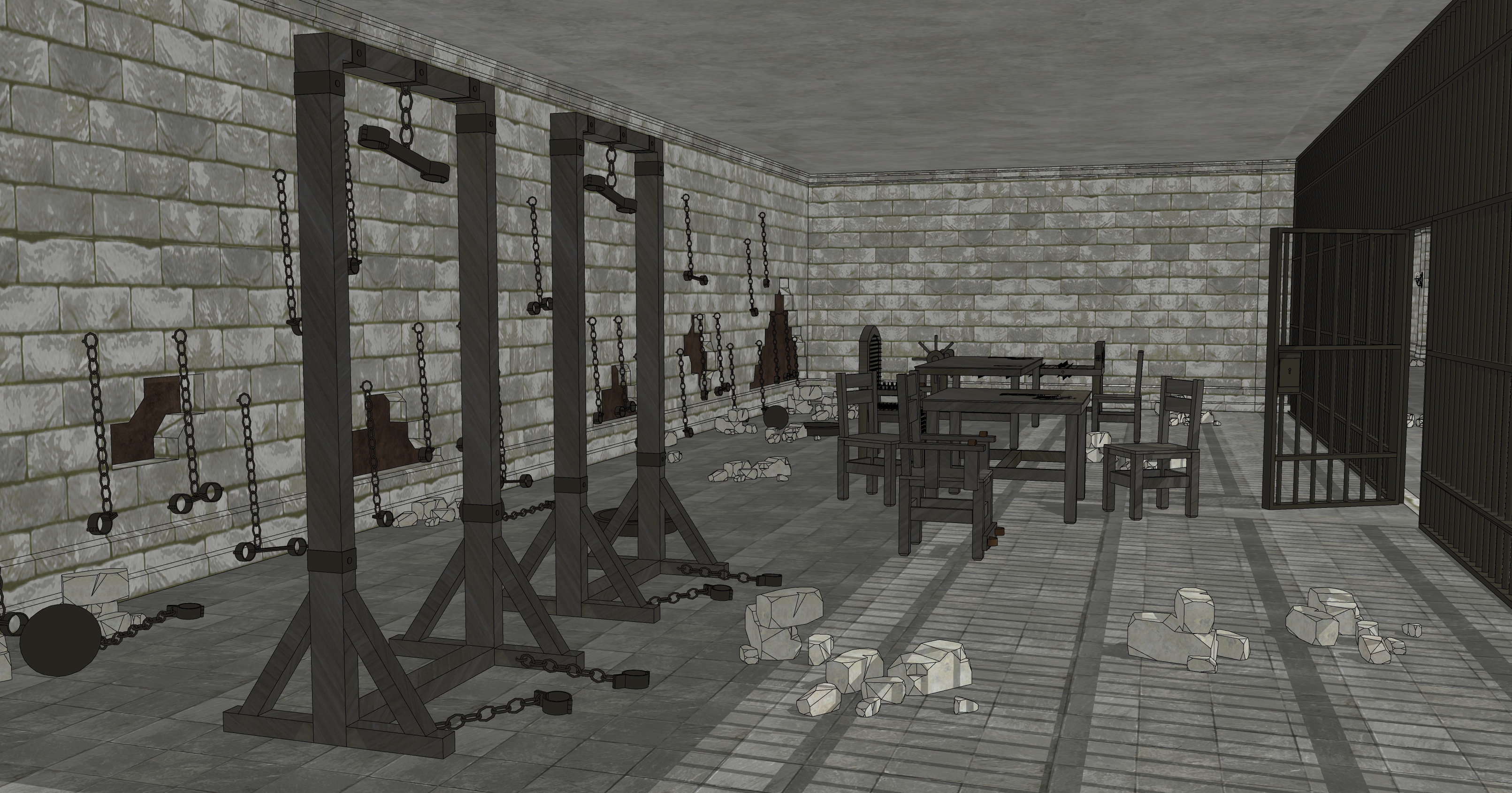 신전 감옥 폐허 Temple Prison Ruins-10