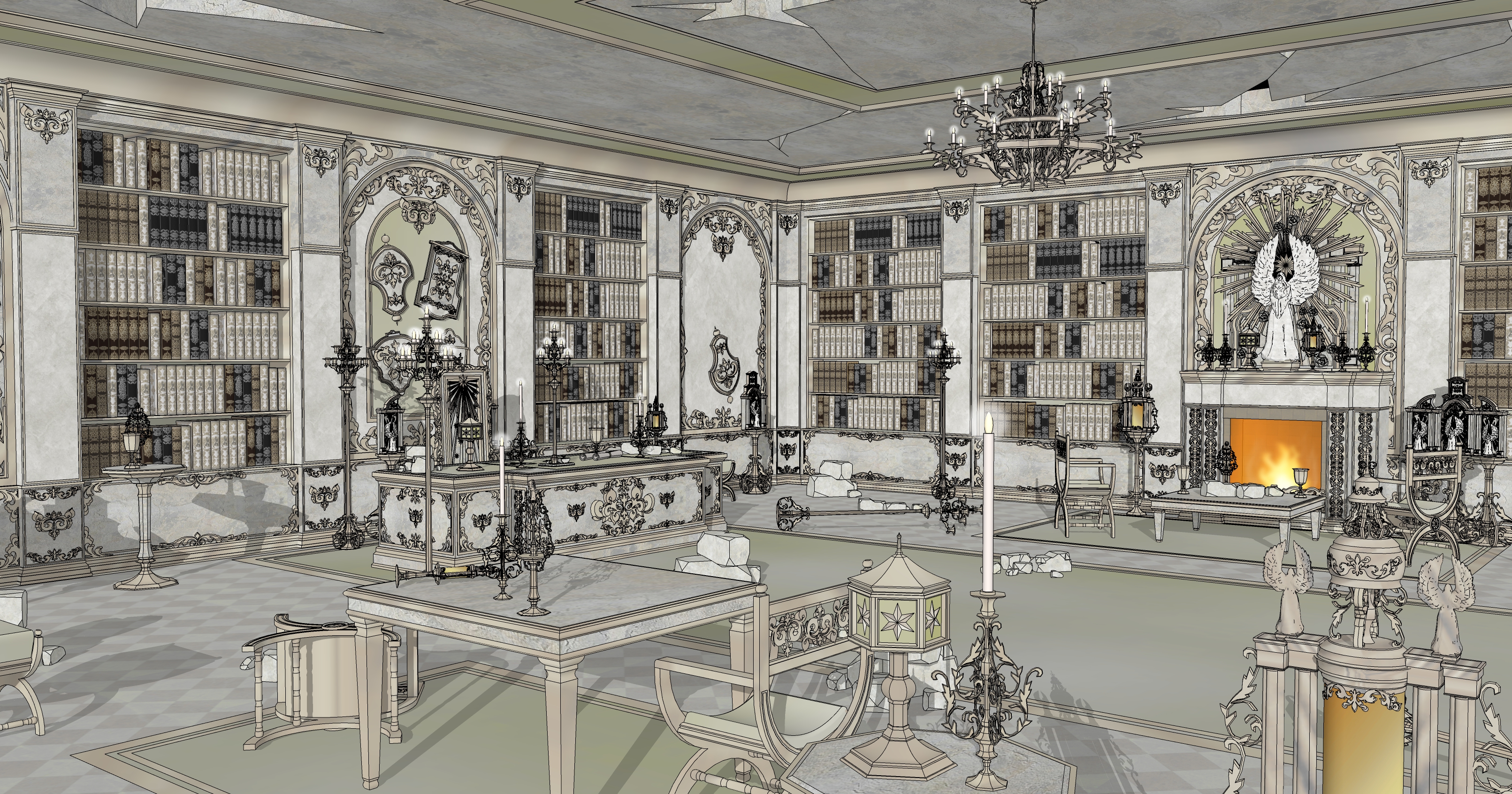 대사제의 집무실 폐허 Ruins of the High Priest's Office-1