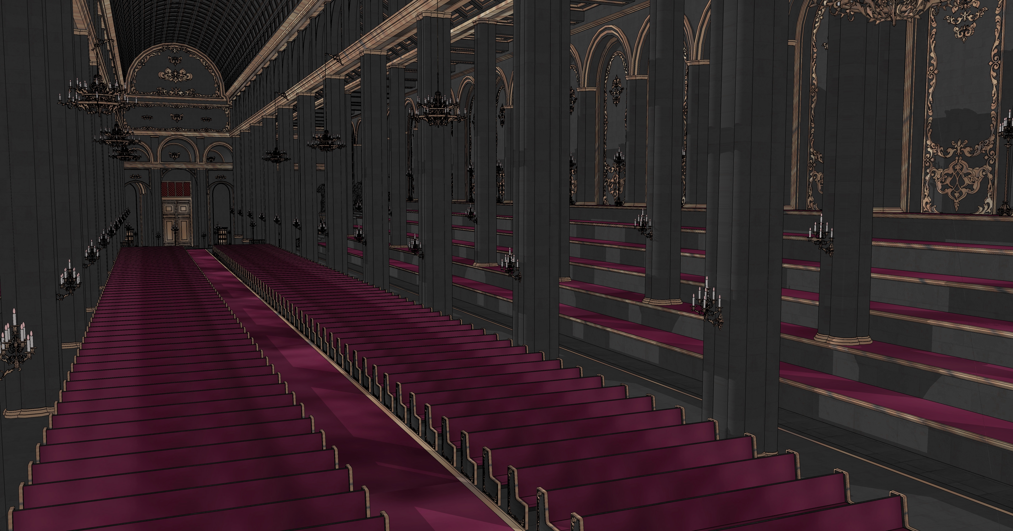 마족 신전 실내 Demon Temple Interior-5