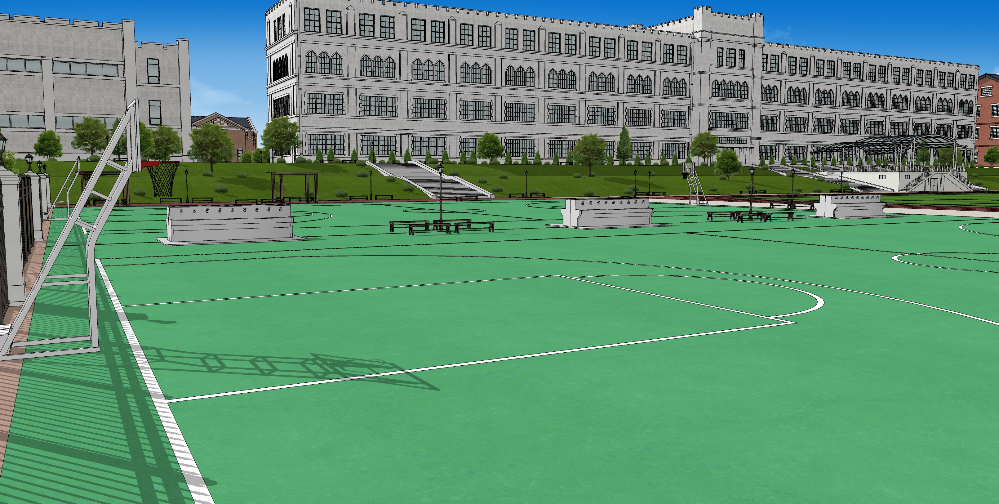 학교 서양풍학교 Western-style school-18 학교 서양풍학교 Western-style school-18