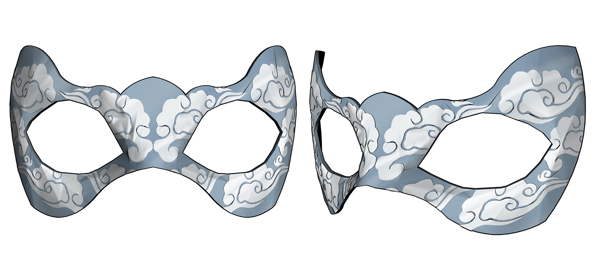 동양풍 가면 Oriental style mask A-4-3 동양풍 가면 Oriental style mask A-4-3