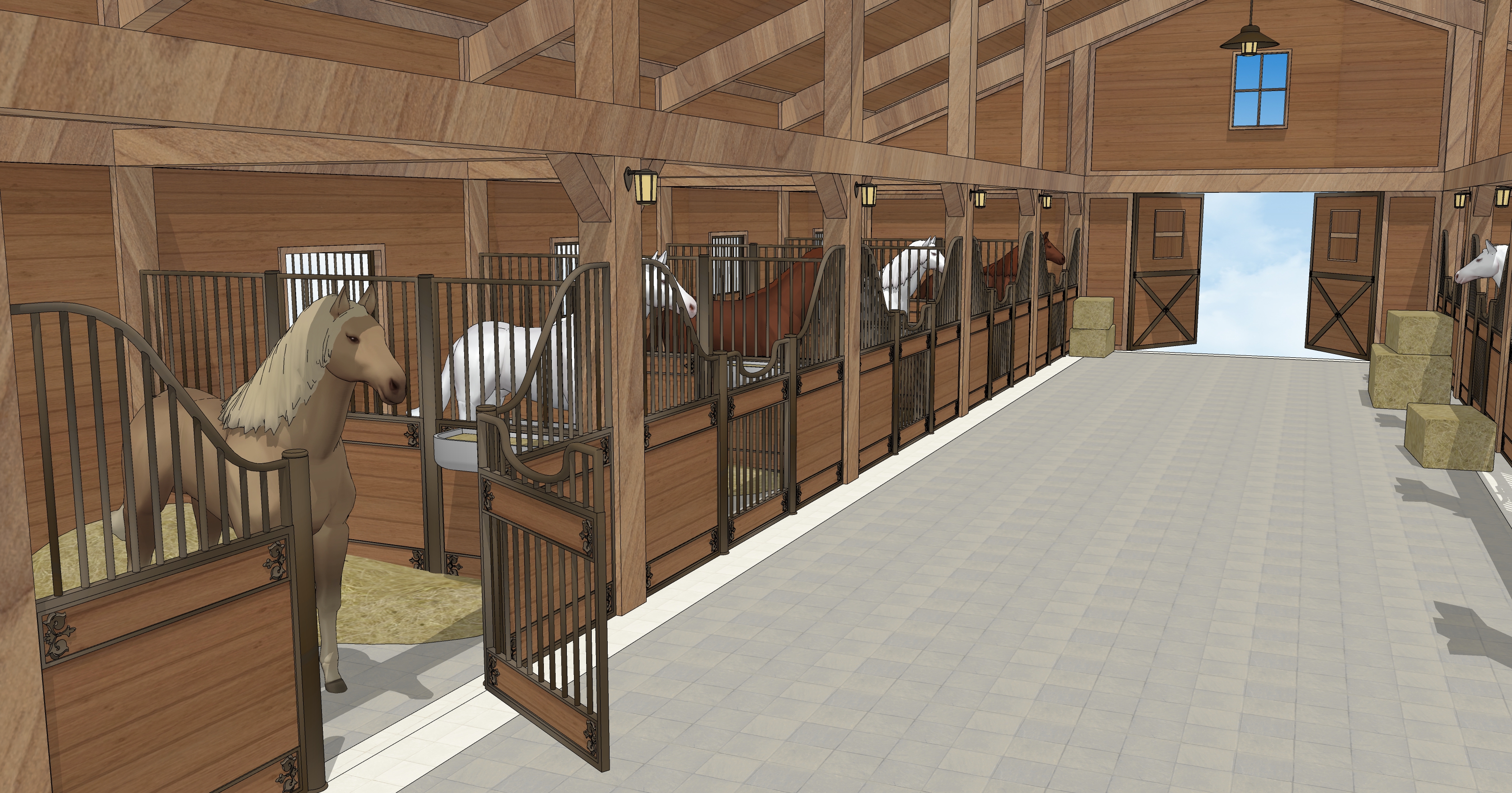 마구간 실내Stable interior-5 마구간 실내Stable interior-5