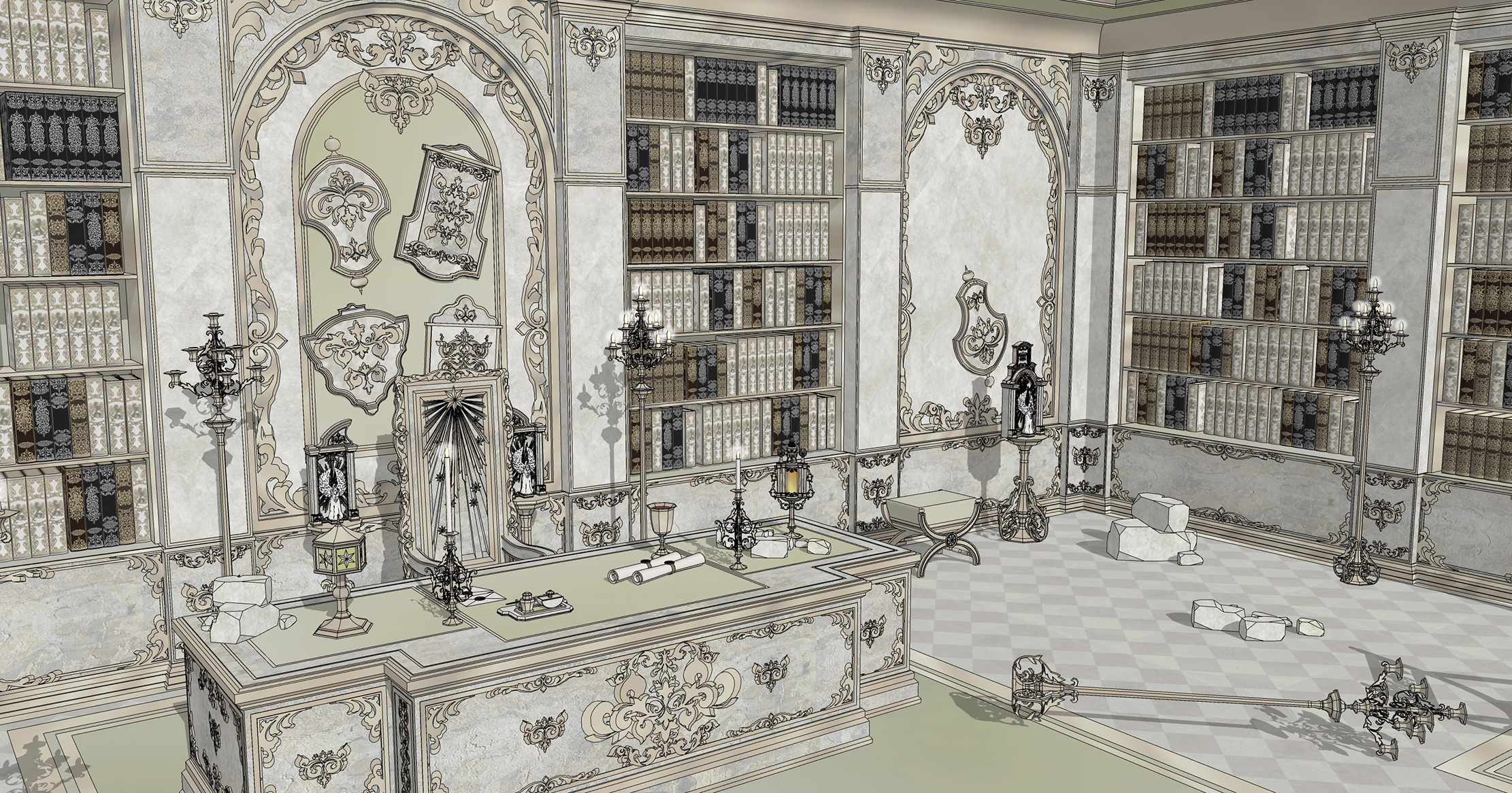 대사제의 집무실 폐허 Ruins of the High Priest's Office-6