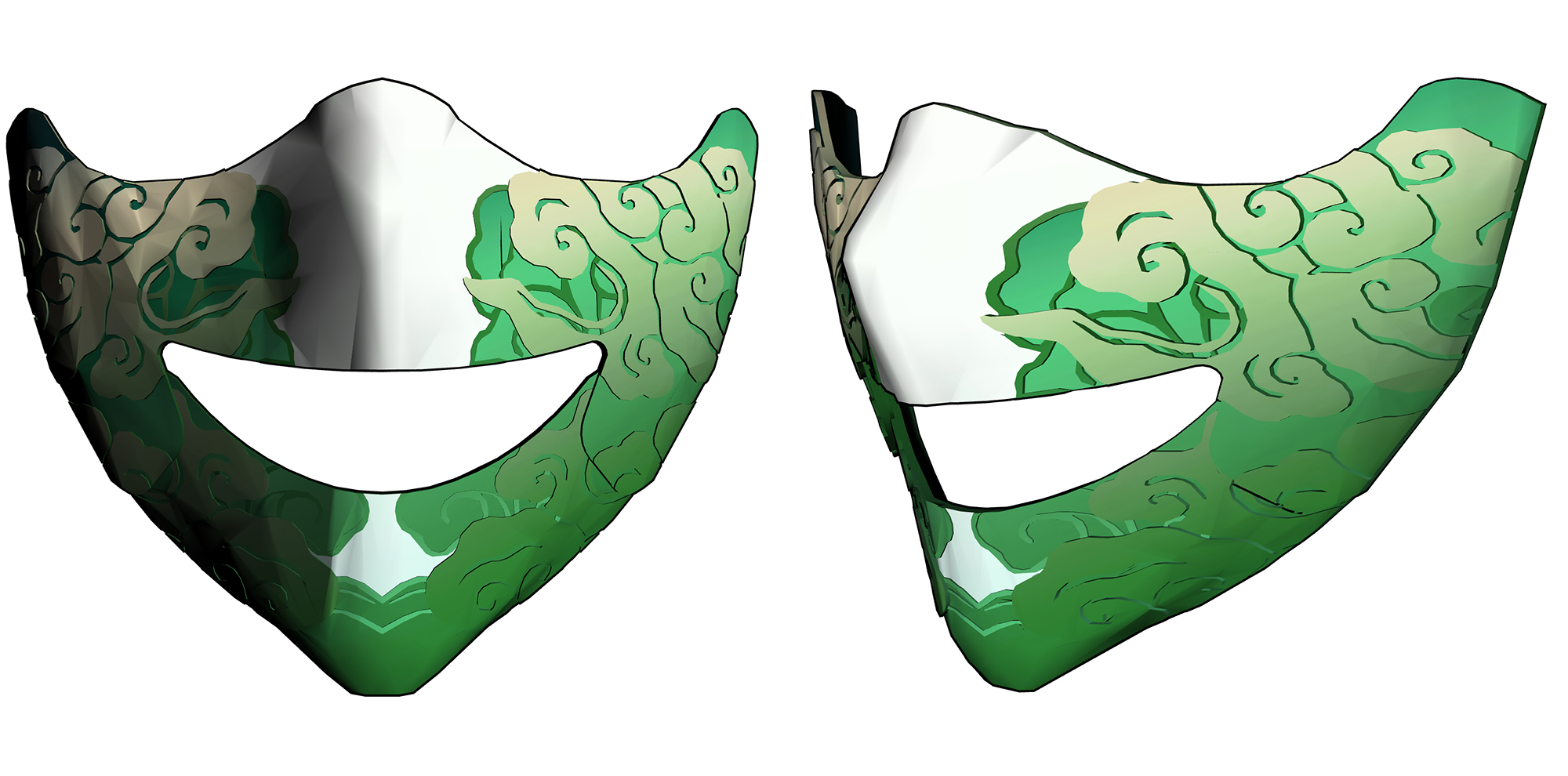 동양풍 가면 Oriental style mask B-15-3 동양풍 가면 Oriental style mask B-15-3