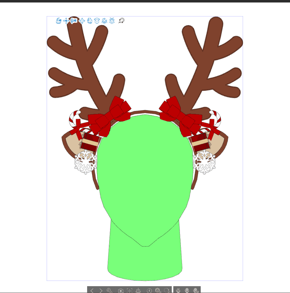 사슴 머리 장식 사슴 머리 장식