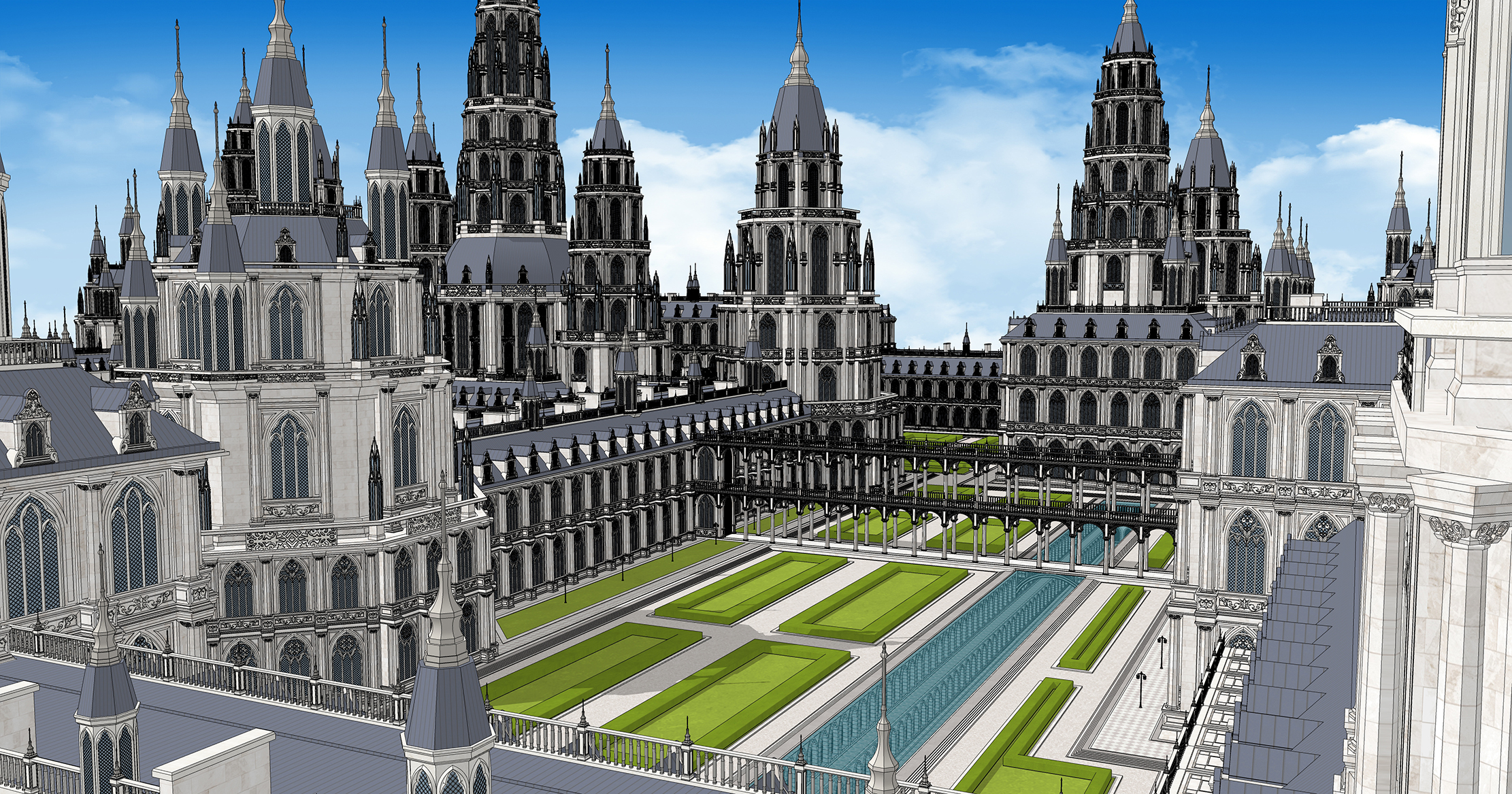 중세 판타지 건물 Medieval fantasy building-6