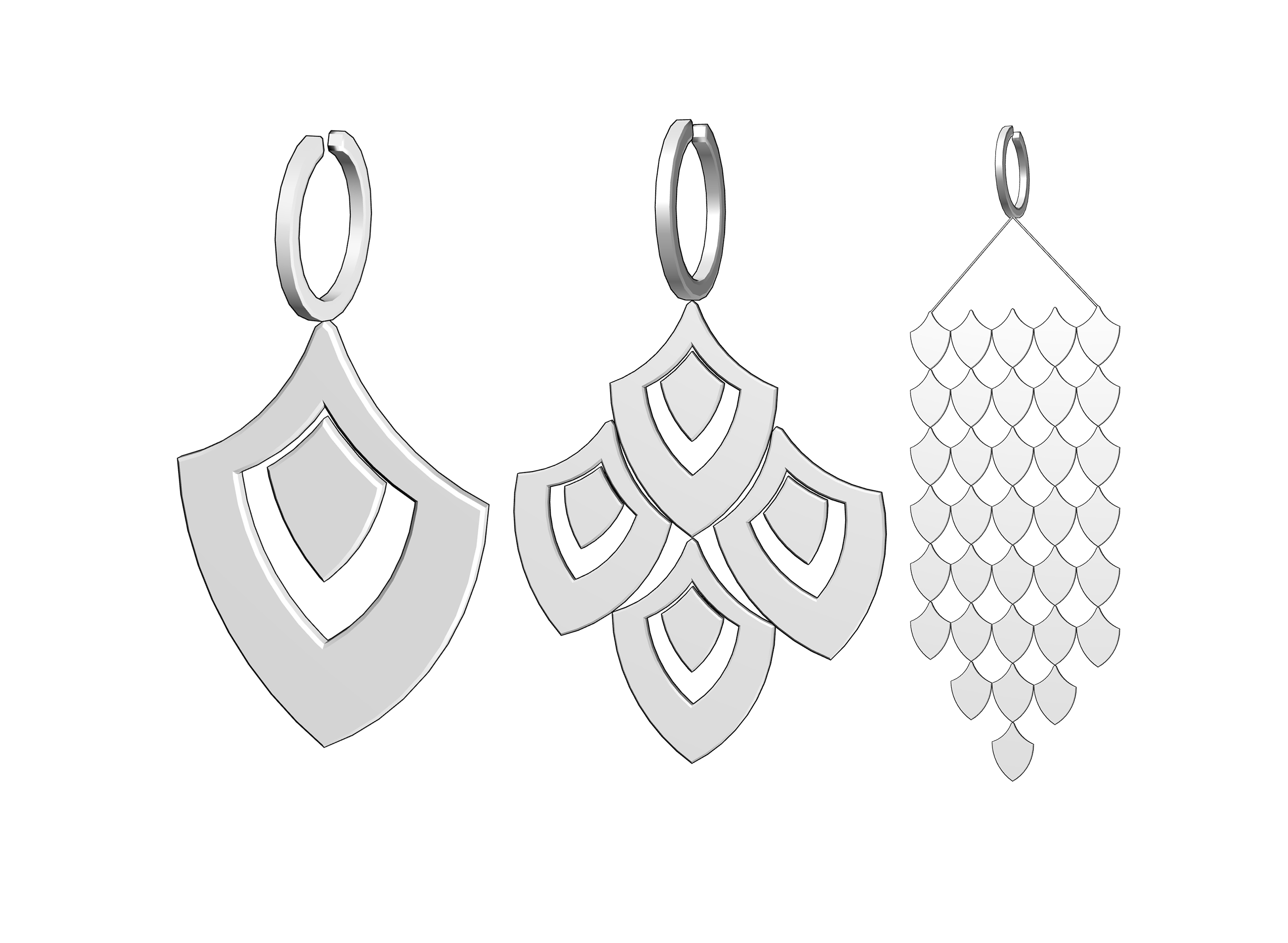 모던 귀걸이7,8,9