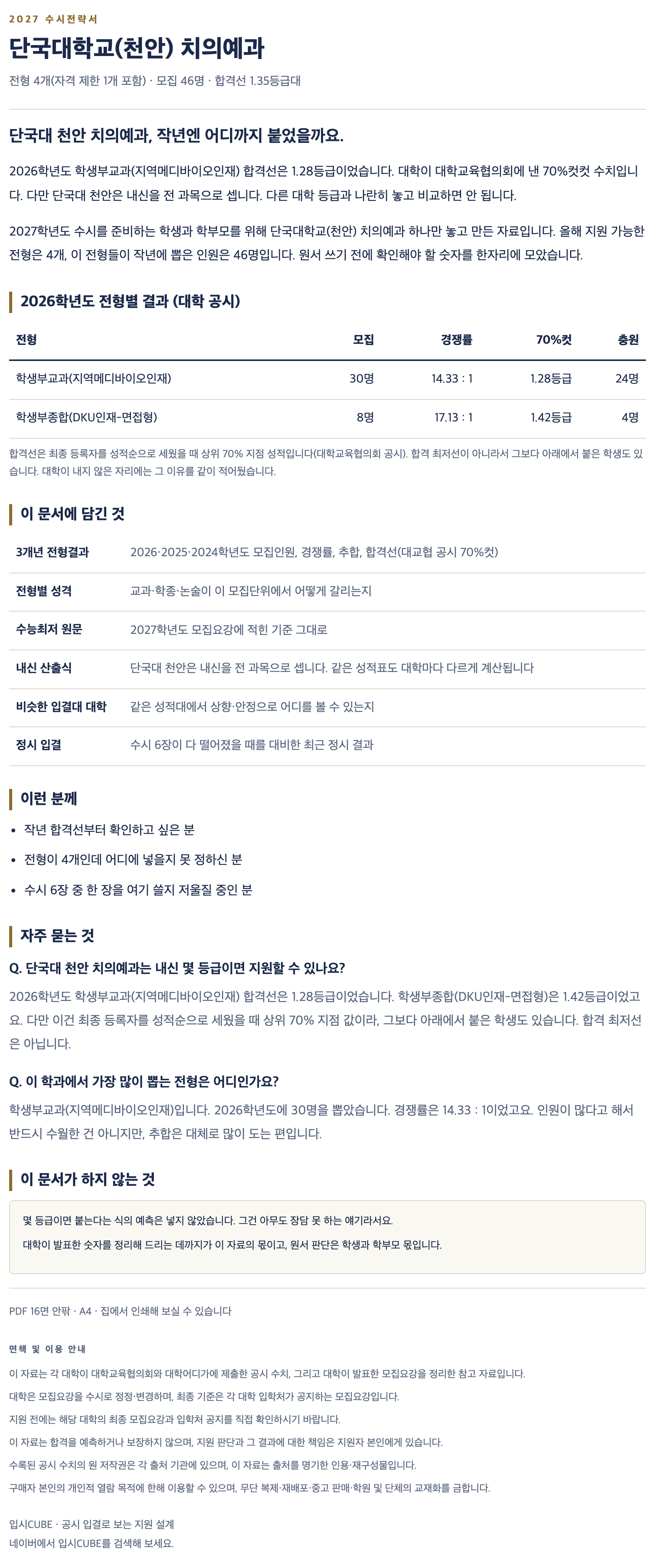 단국대 천안_치의예과_상세 단국대 천안_치의예과_상세