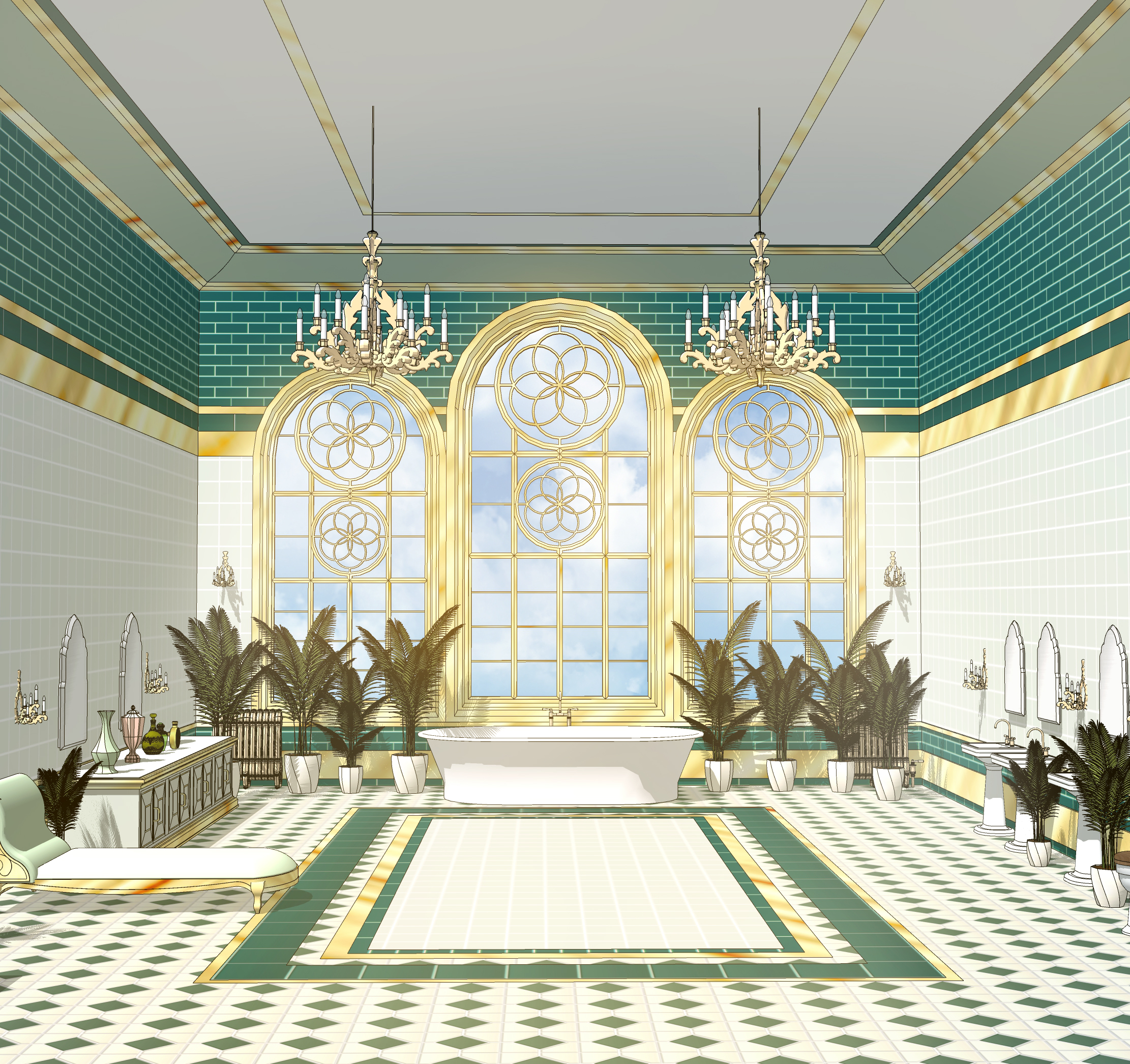 dessert shop set Washroom-1보정 dessert shop set Washroom-1보정