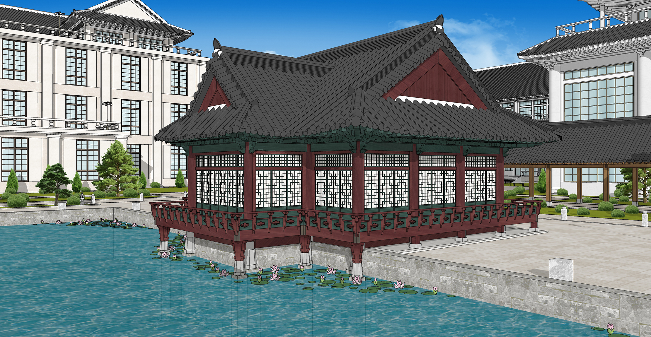 학교 동양풍학교Oriental-style school-15